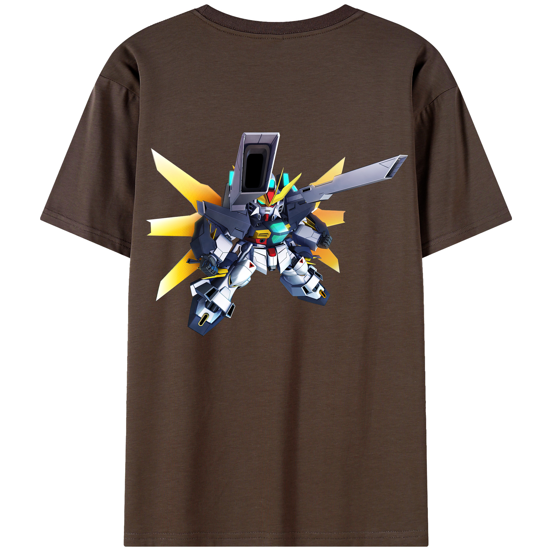（画像用） 機動戦士ガンダム Mobile Suit Gundam 綿100％半袖Tシャツ（背面プリント）