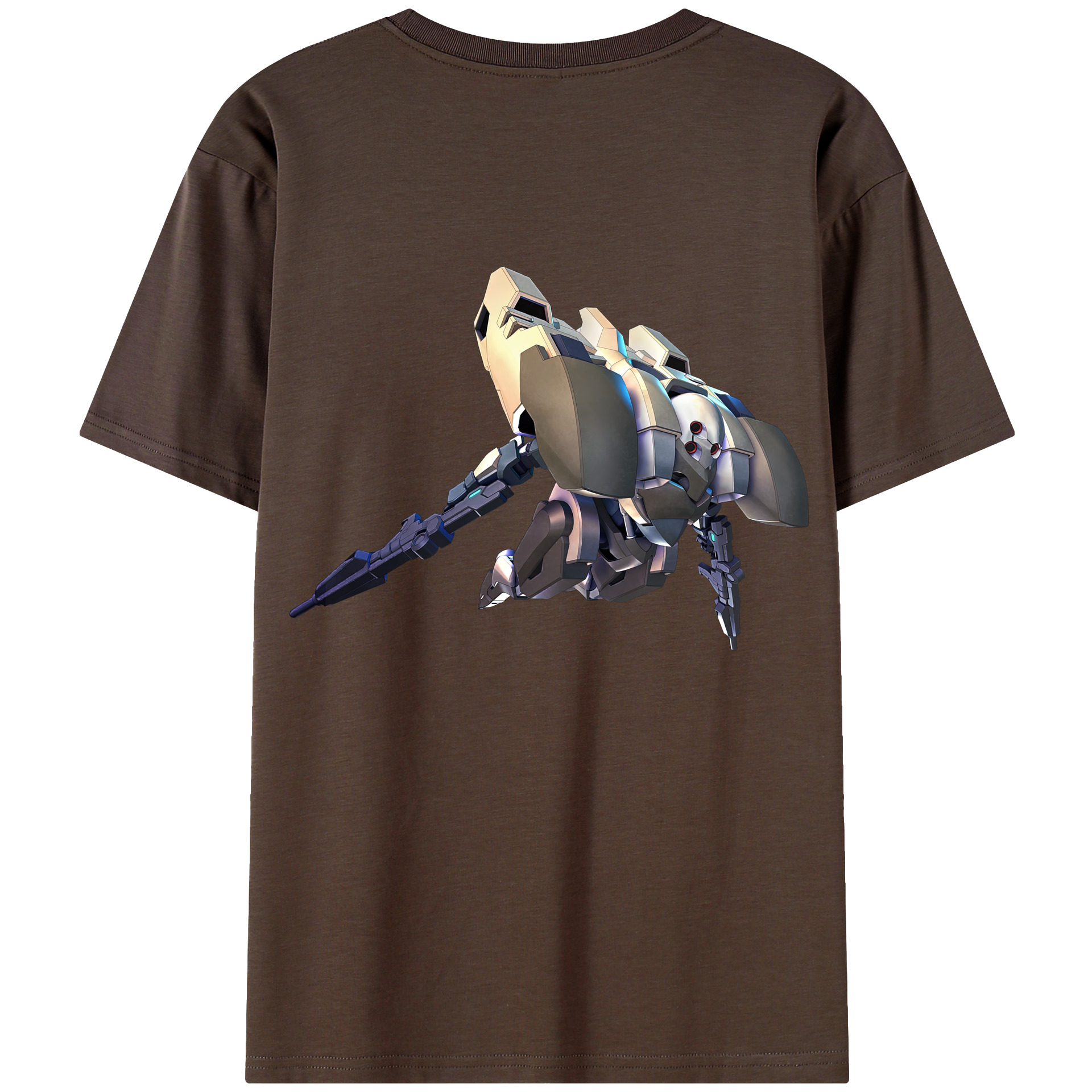 （画像用） 機動戦士ガンダム Mobile Suit Gundam 綿100％半袖Tシャツ（背面プリント）