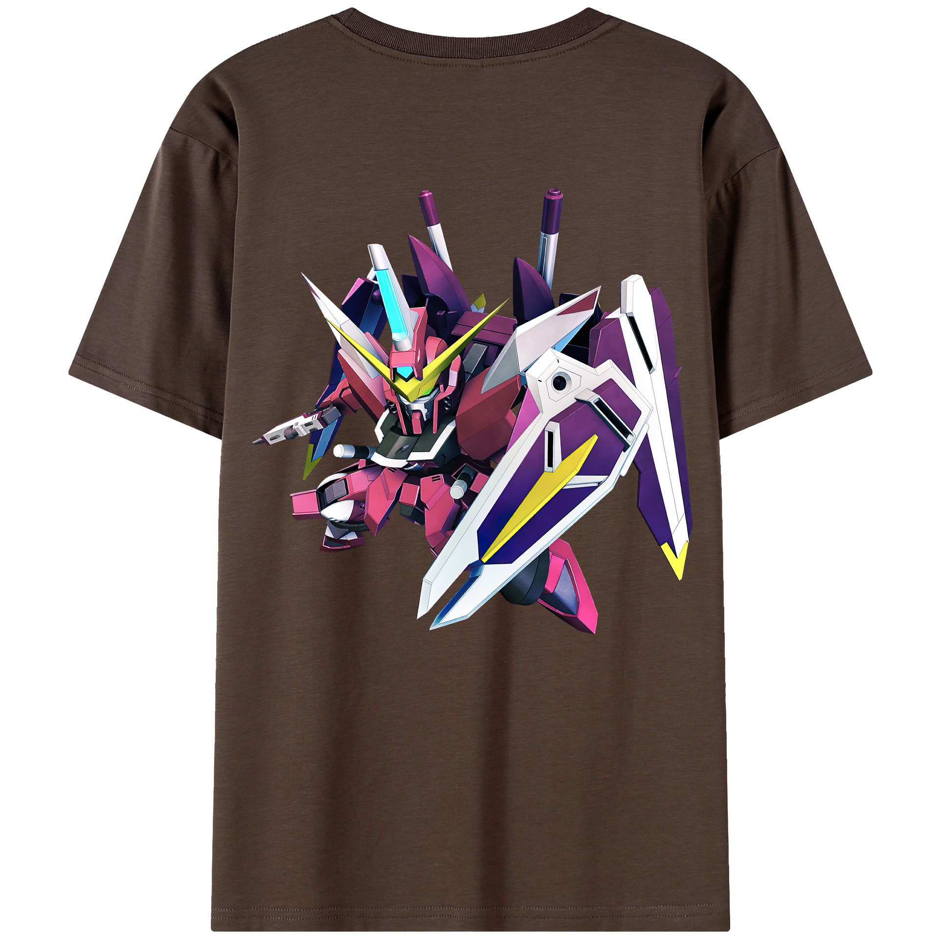 （画像用） 機動戦士ガンダム Mobile Suit Gundam 綿100％半袖Tシャツ（背面プリント）