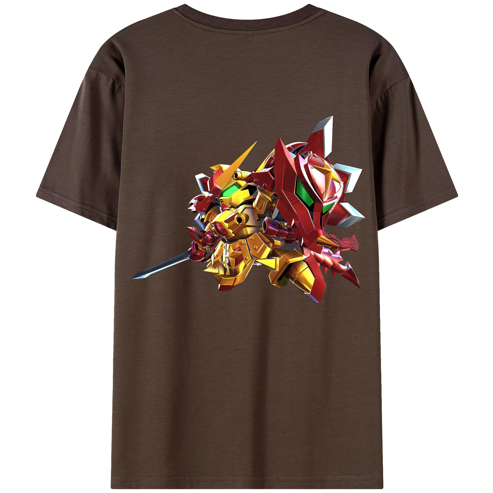 （画像用） 機動戦士ガンダム Mobile Suit Gundam 綿100％半袖Tシャツ（背面プリント）