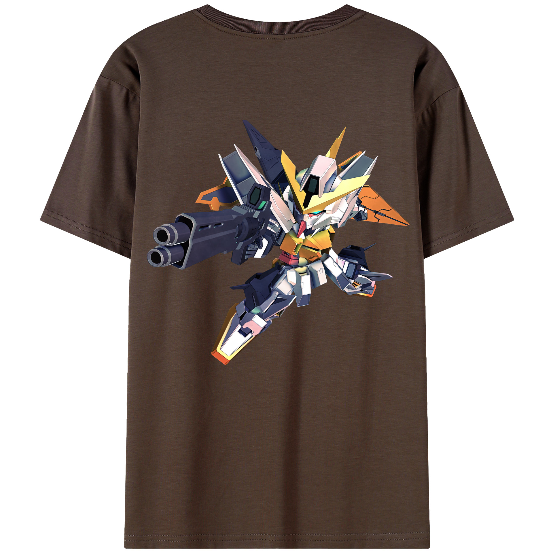（画像用） 機動戦士ガンダム Mobile Suit Gundam 綿100％半袖Tシャツ（背面プリント）