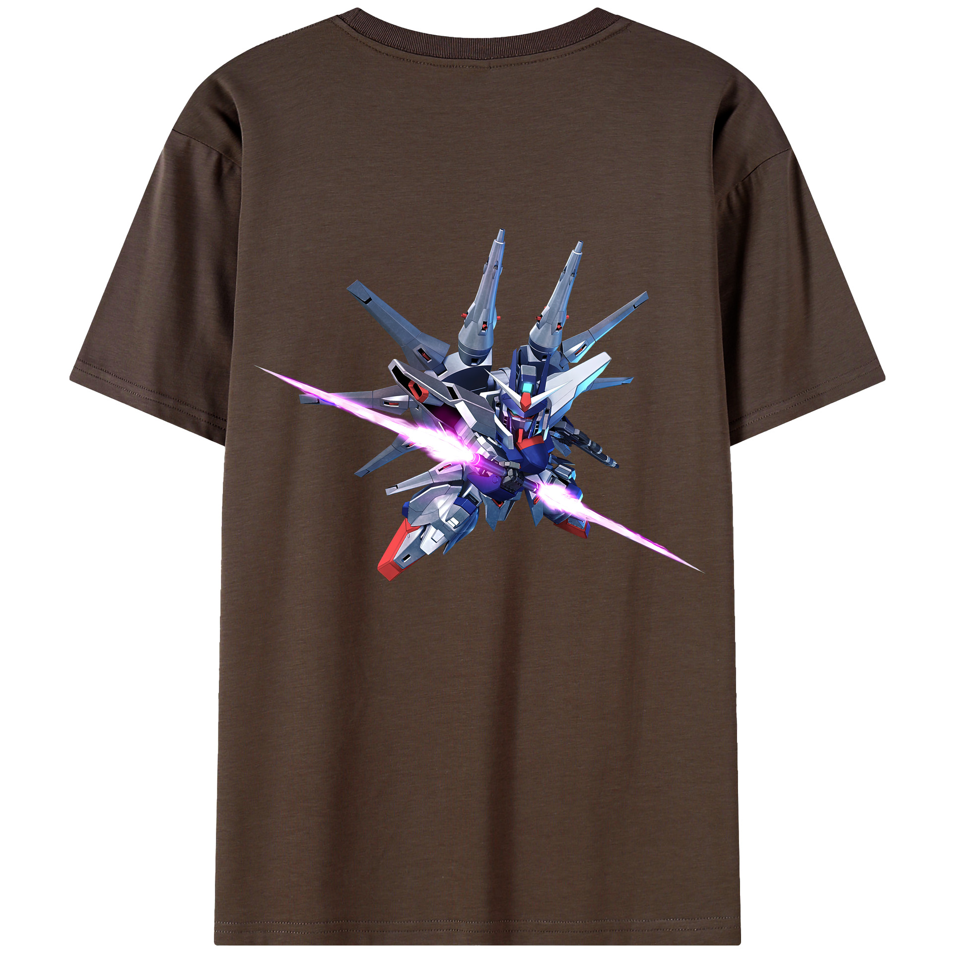 （画像用） 機動戦士ガンダム Mobile Suit Gundam 綿100％半袖Tシャツ（背面プリント）
