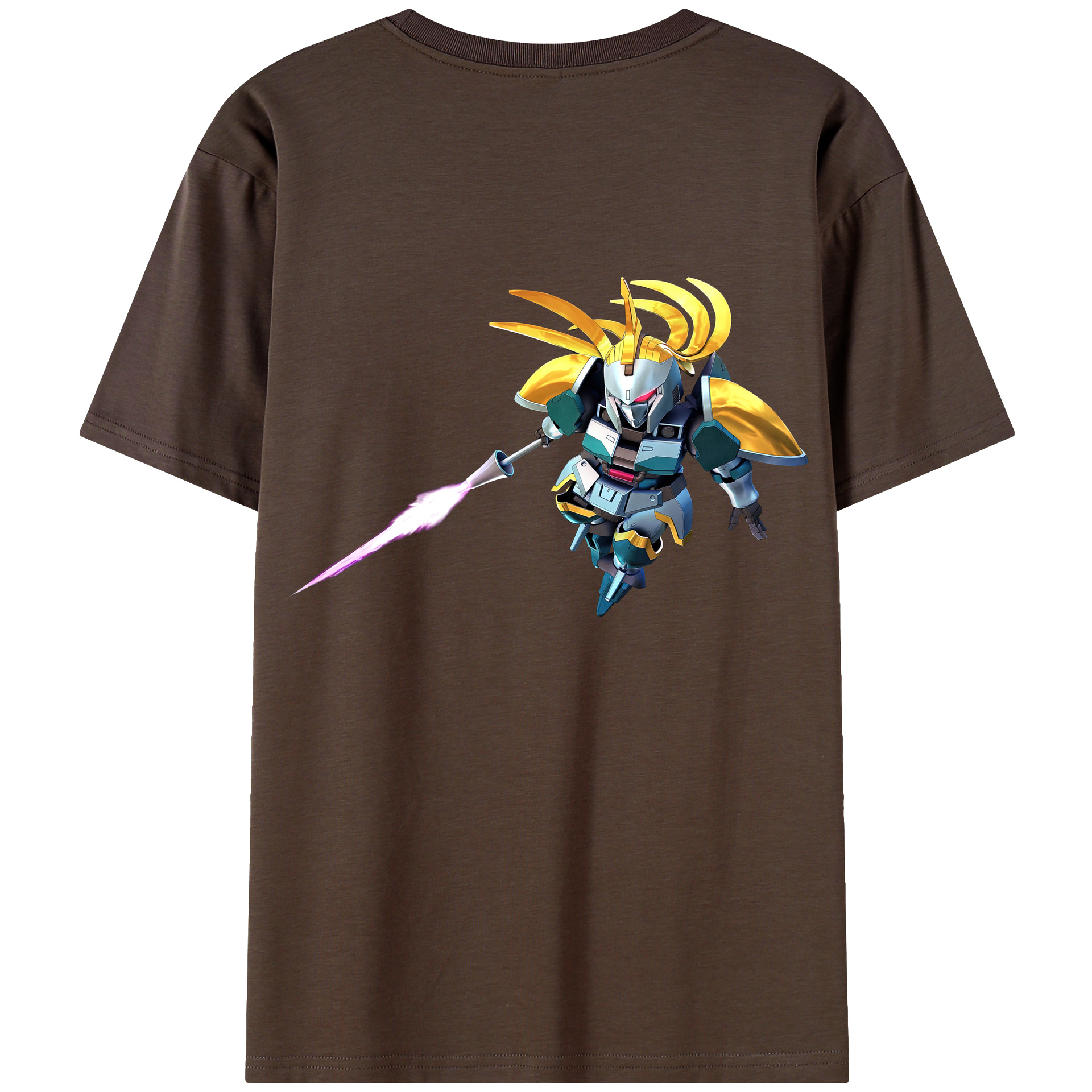 （画像用） 機動戦士ガンダム Mobile Suit Gundam 綿100％半袖Tシャツ（背面プリント）
