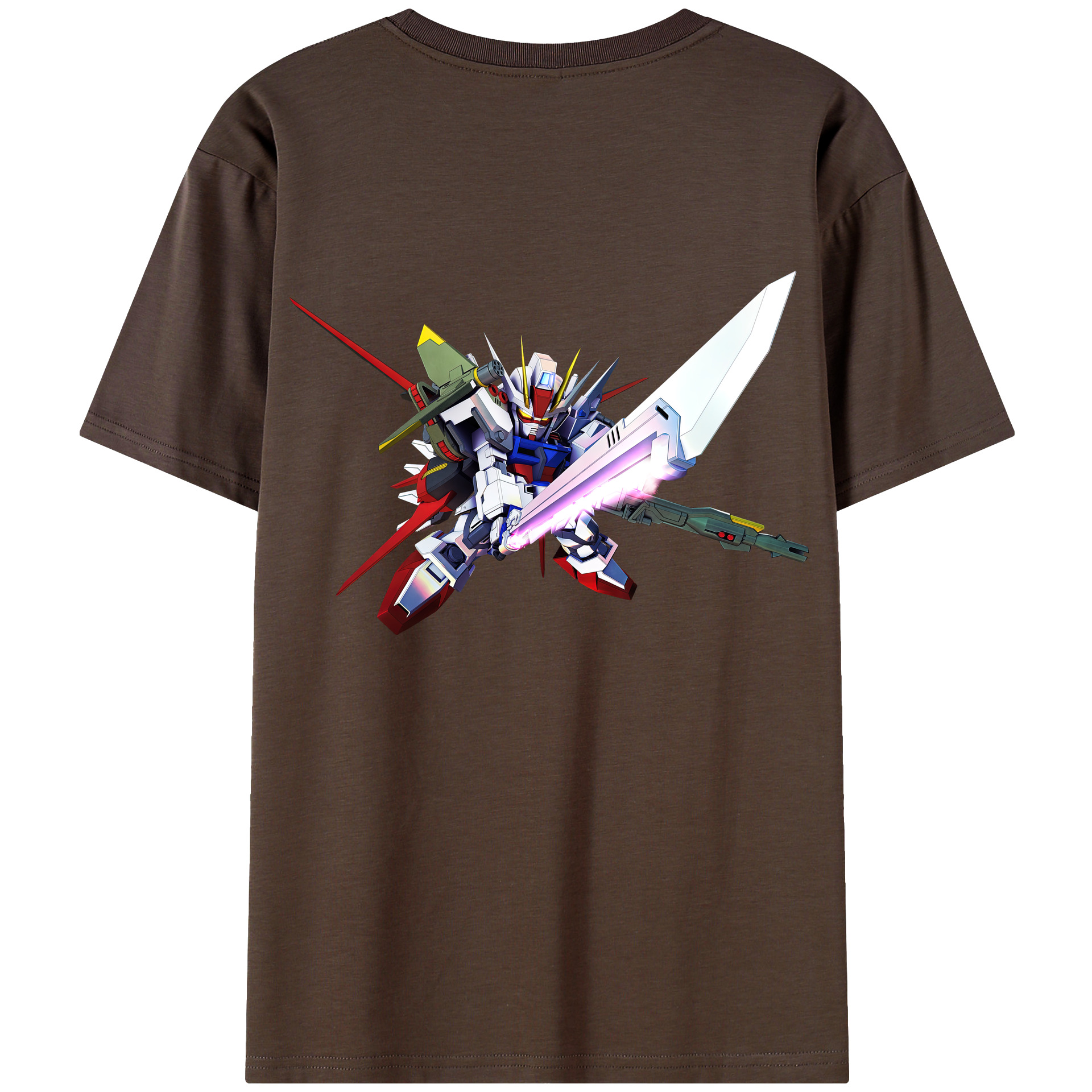 （画像用） 機動戦士ガンダム Mobile Suit Gundam 綿100％半袖Tシャツ（背面プリント）