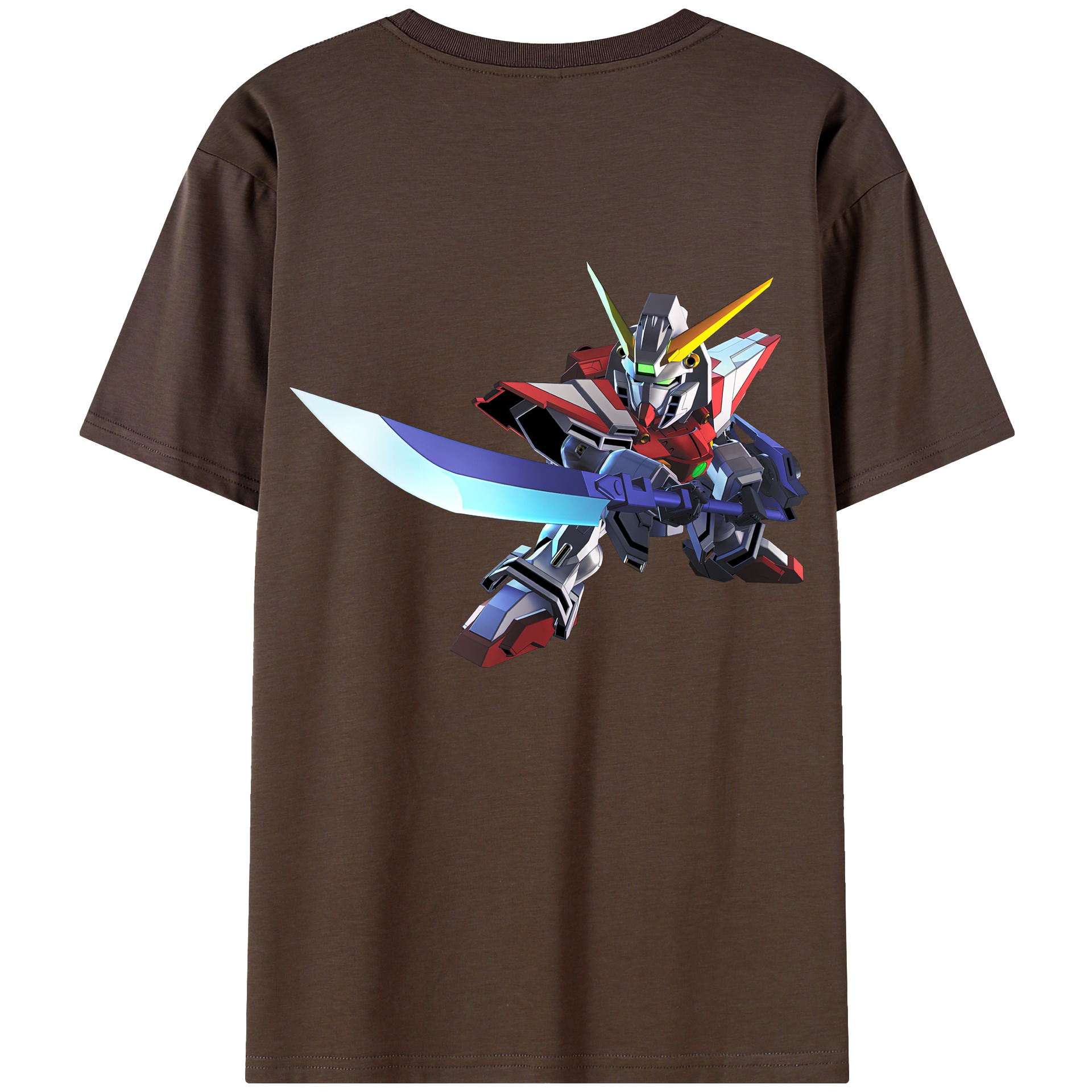 （画像用） 機動戦士ガンダム Mobile Suit Gundam 綿100％半袖Tシャツ（背面プリント）