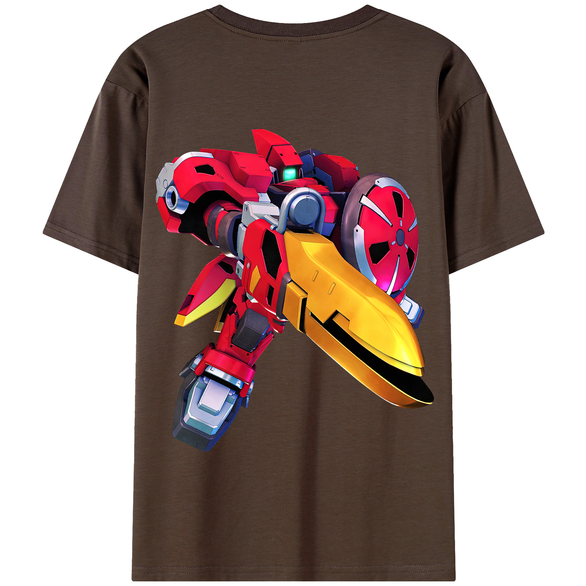 （画像用） 機動戦士ガンダム Mobile Suit Gundam 綿100％半袖Tシャツ（背面プリント）