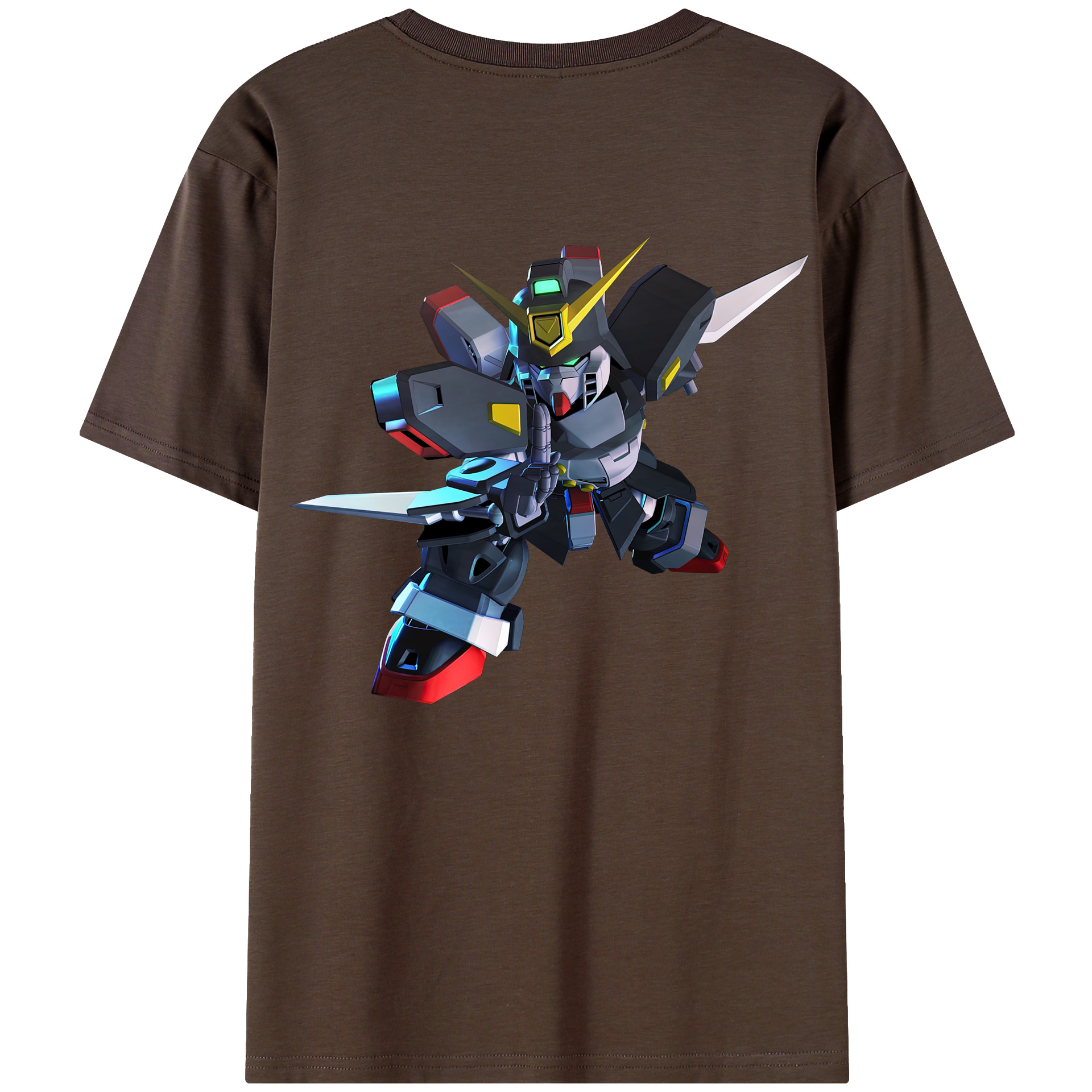 （画像用） 機動戦士ガンダム Mobile Suit Gundam 綿100％半袖Tシャツ（背面プリント）