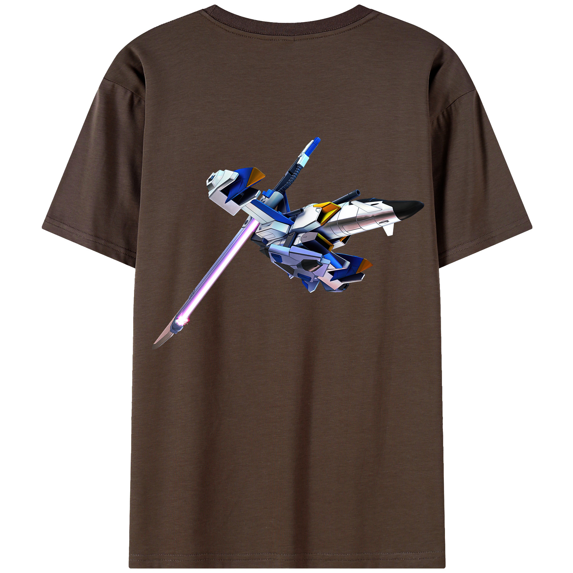 （画像用） 機動戦士ガンダム Mobile Suit Gundam 綿100％半袖Tシャツ（背面プリント）