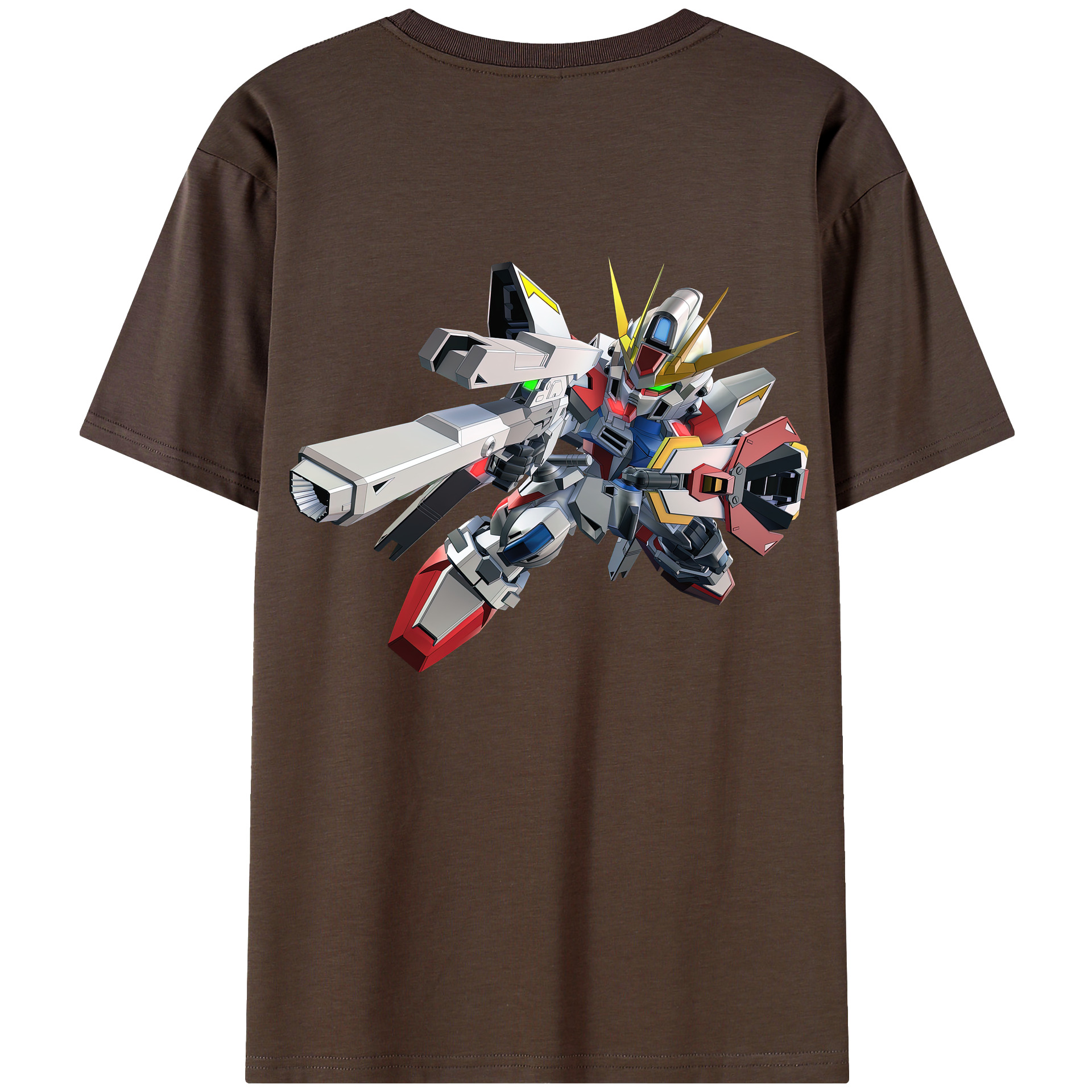 （画像用） 機動戦士ガンダム Mobile Suit Gundam 綿100％半袖Tシャツ（背面プリント）