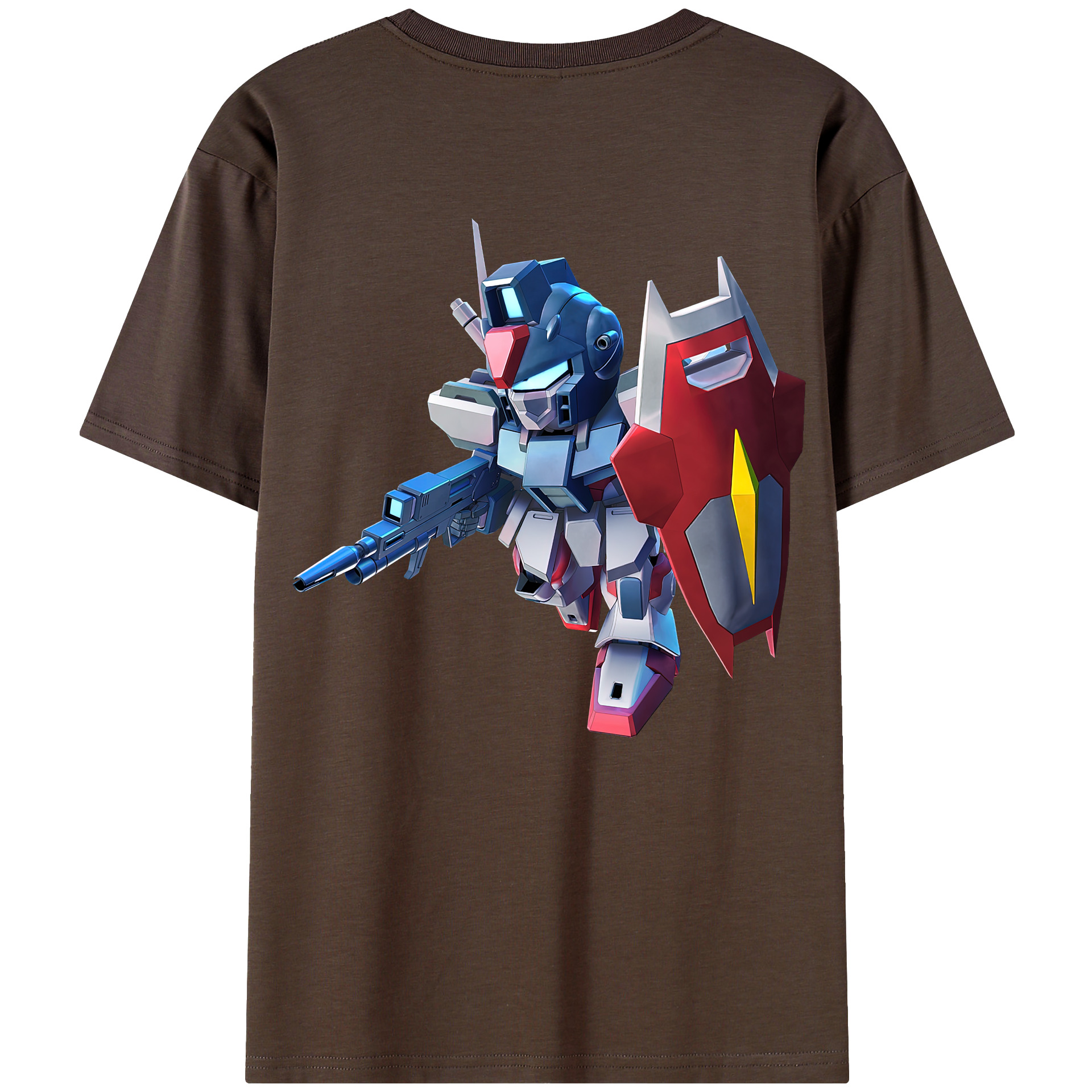 （画像用） 機動戦士ガンダム Mobile Suit Gundam 綿100％半袖Tシャツ（背面プリント）