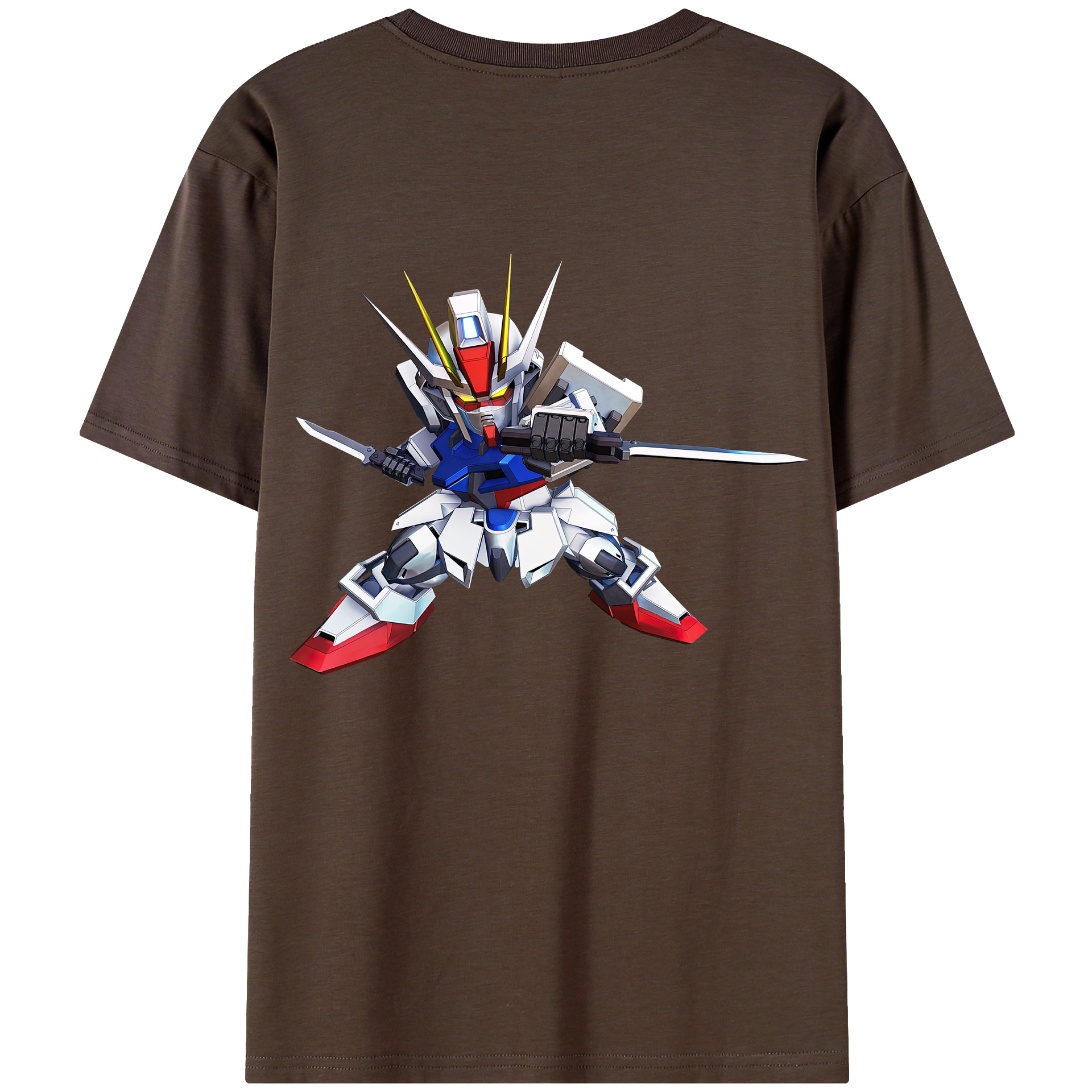 （画像用） 機動戦士ガンダム Mobile Suit Gundam 綿100％半袖Tシャツ（背面プリント）