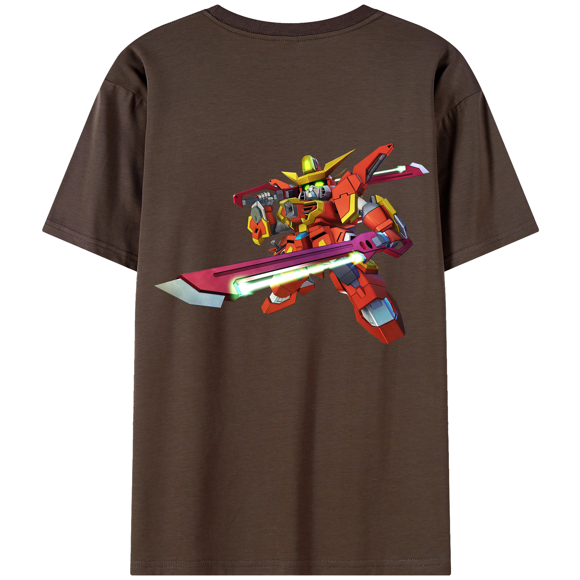 （画像用） 機動戦士ガンダム Mobile Suit Gundam 綿100％半袖Tシャツ（背面プリント）