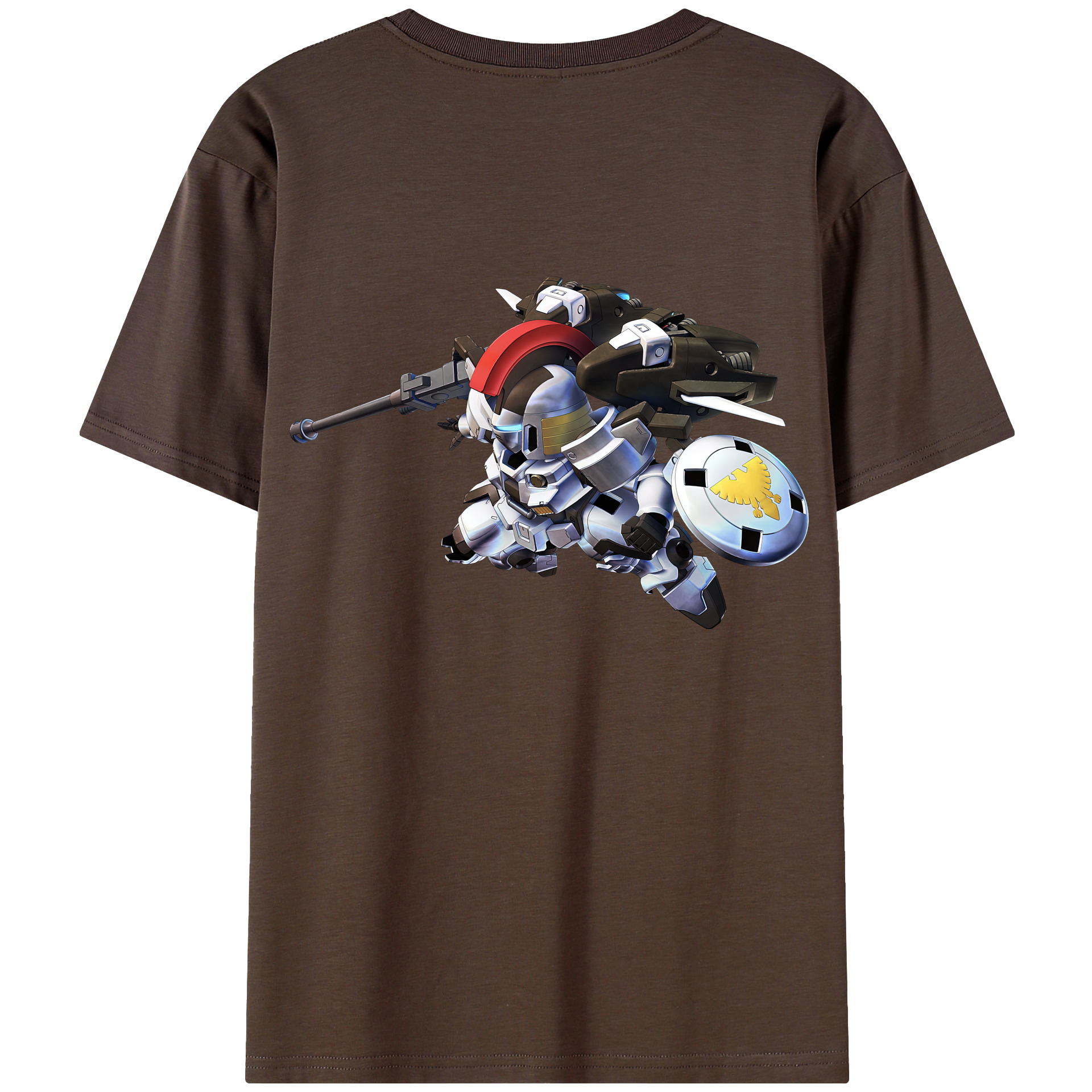 （画像用） 機動戦士ガンダム Mobile Suit Gundam 綿100％半袖Tシャツ（背面プリント）