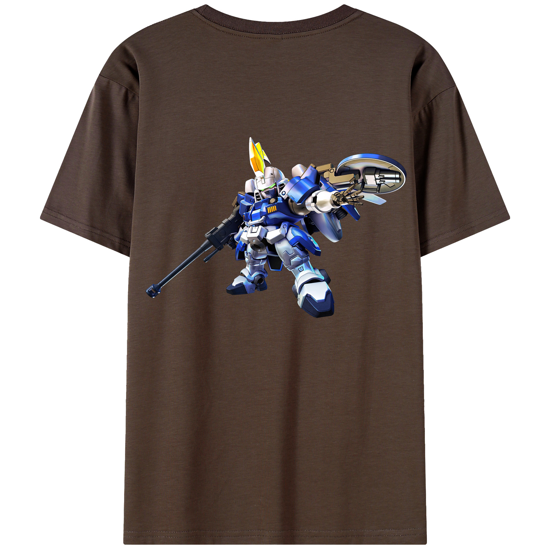 （画像用） 機動戦士ガンダム Mobile Suit Gundam 綿100％半袖Tシャツ（背面プリント）