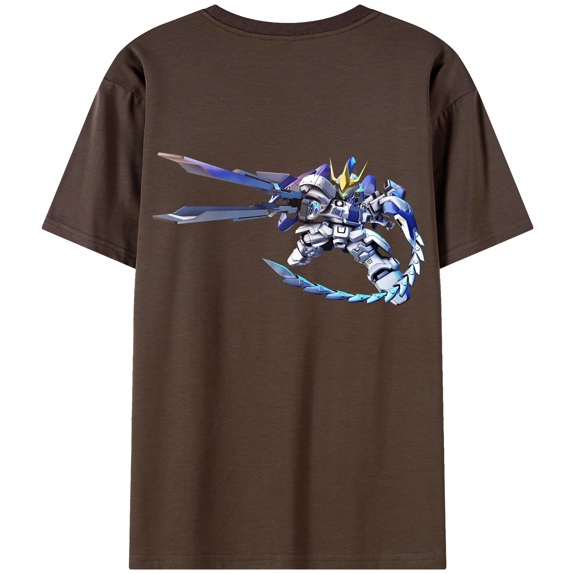 （画像用） 機動戦士ガンダム Mobile Suit Gundam 綿100％半袖Tシャツ（背面プリント）
