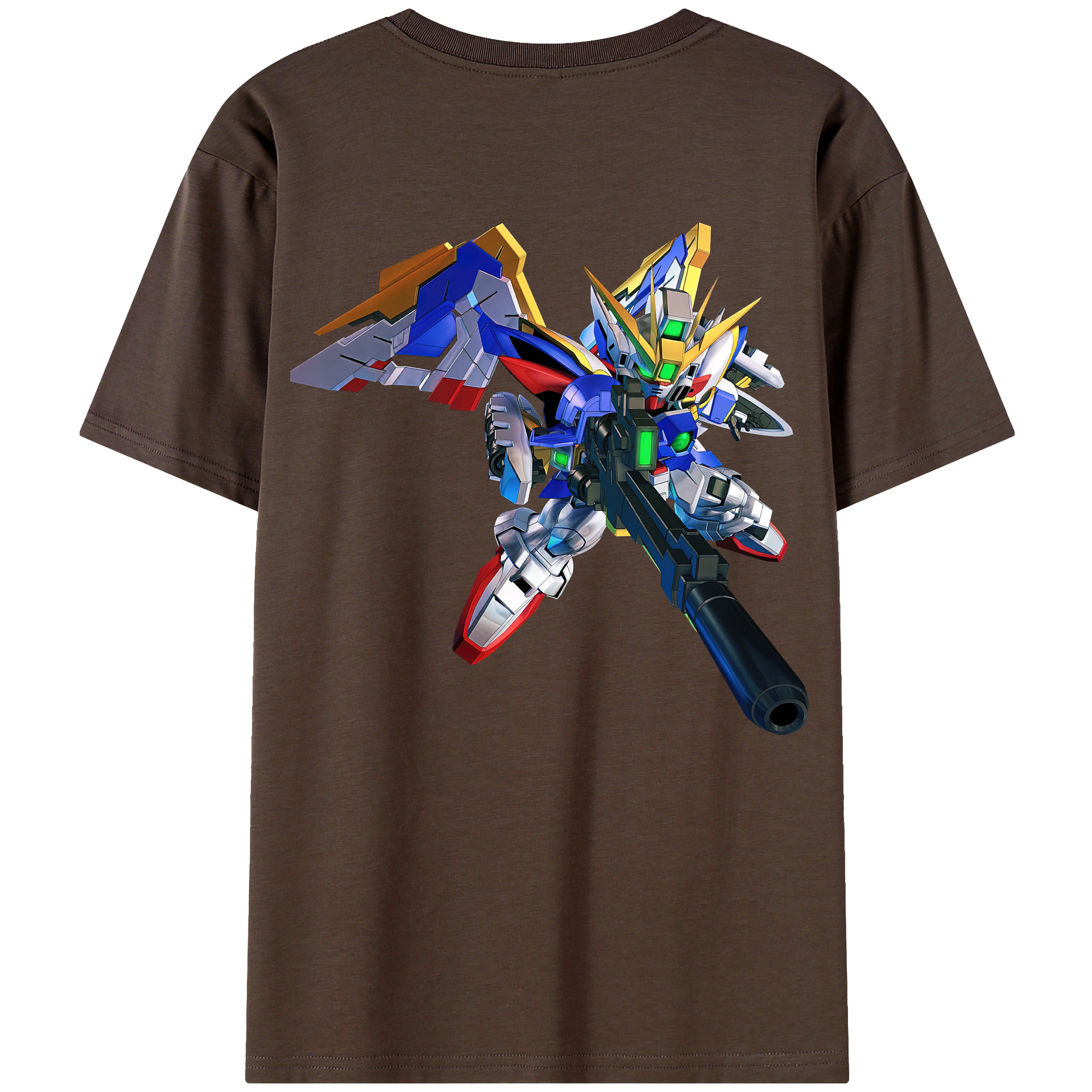 （画像用） 機動戦士ガンダム Mobile Suit Gundam 綿100％半袖Tシャツ（背面プリント）