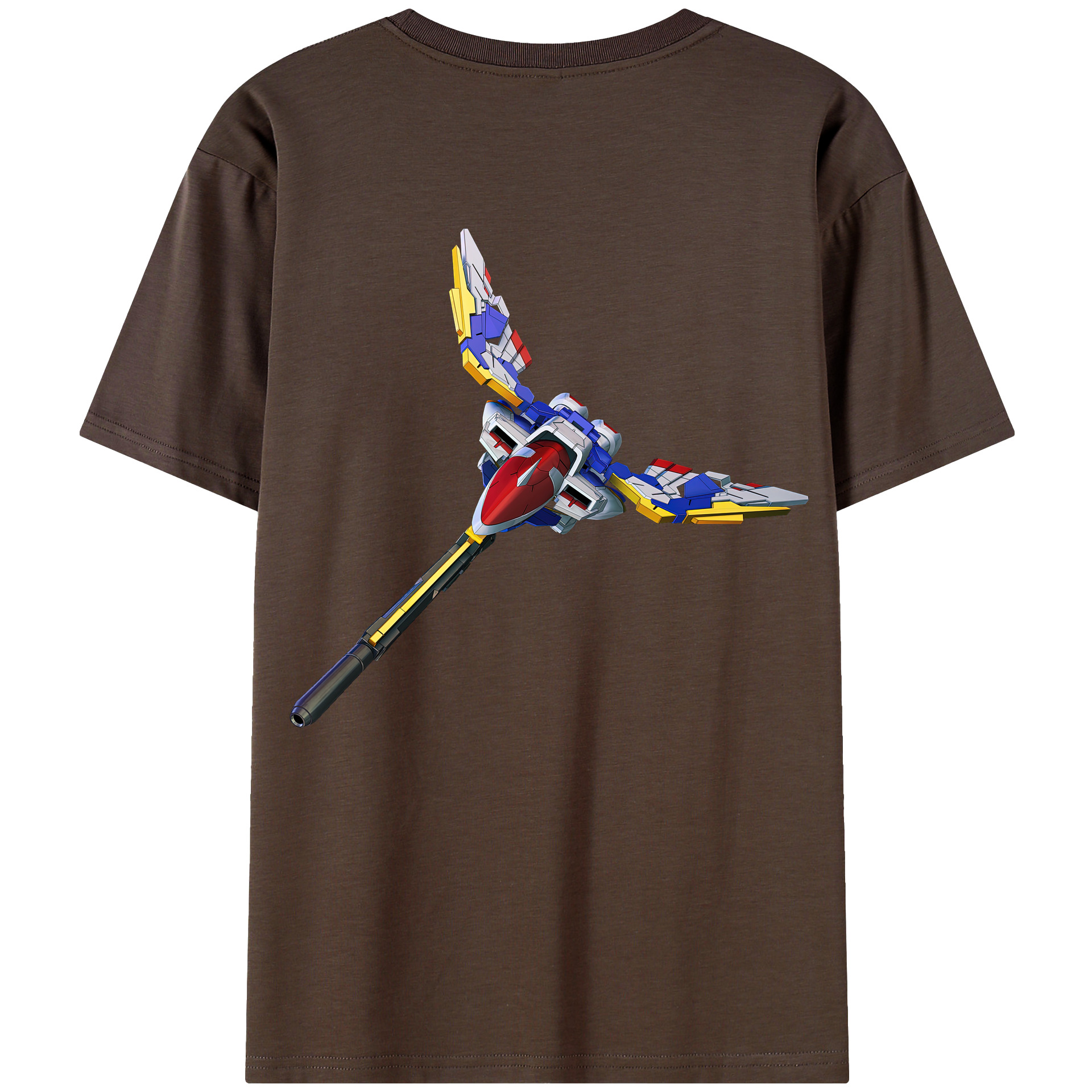 （画像用） 機動戦士ガンダム Mobile Suit Gundam 綿100％半袖Tシャツ（背面プリント）