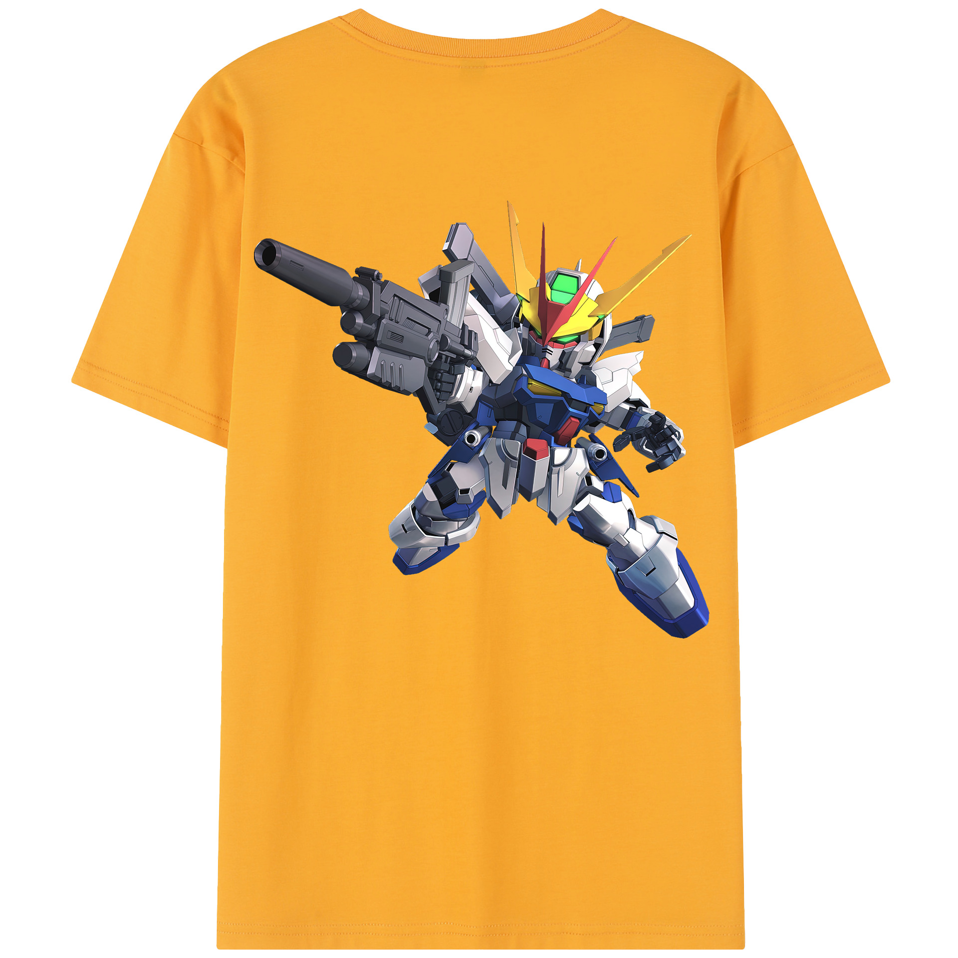 （画像用） 機動戦士ガンダム Mobile Suit Gundam 綿100％半袖Tシャツ（背面プリント）