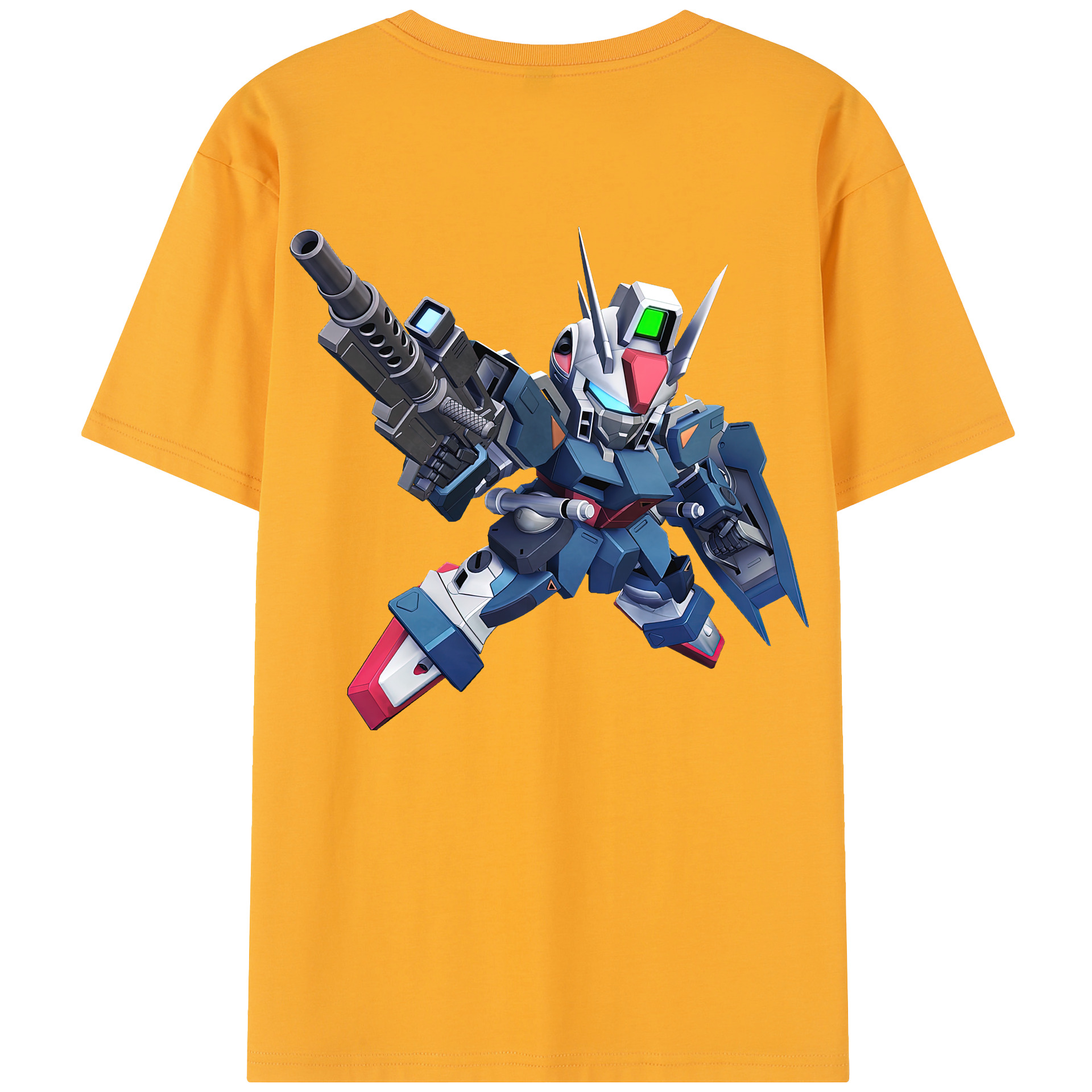 （画像用） 機動戦士ガンダム Mobile Suit Gundam 綿100％半袖Tシャツ（背面プリント）
