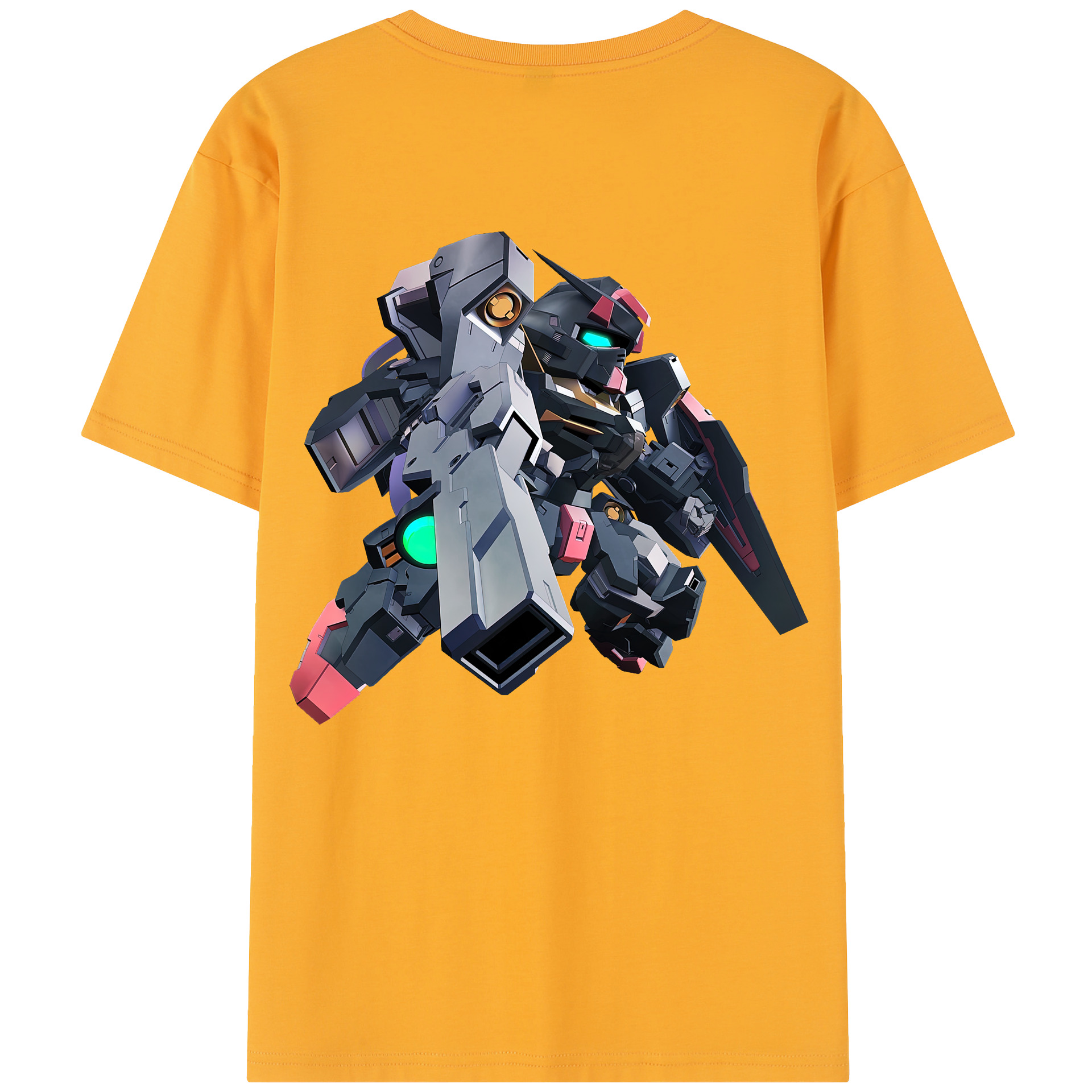 （画像用） 機動戦士ガンダム Mobile Suit Gundam 綿100％半袖Tシャツ（背面プリント）