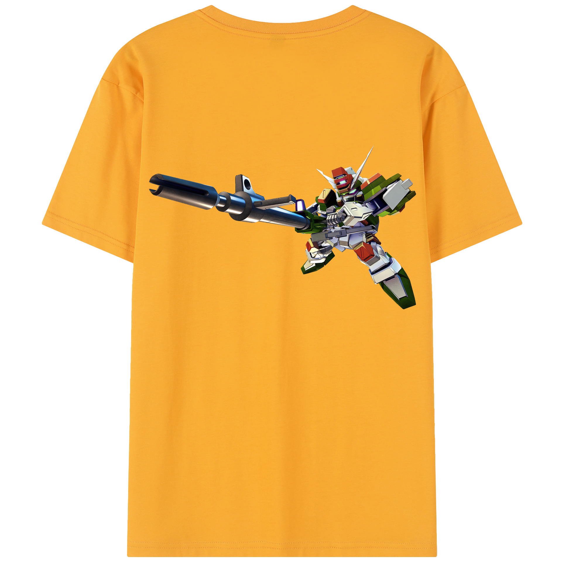 （画像用） 機動戦士ガンダム Mobile Suit Gundam 綿100％半袖Tシャツ（背面プリント）