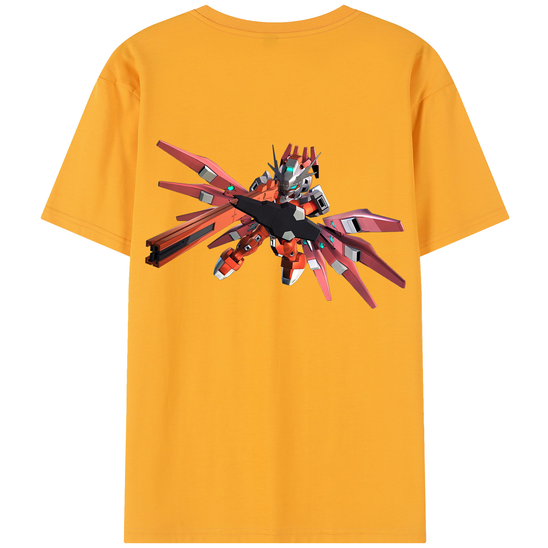 （画像用） 機動戦士ガンダム Mobile Suit Gundam 綿100％半袖Tシャツ（背面プリント）