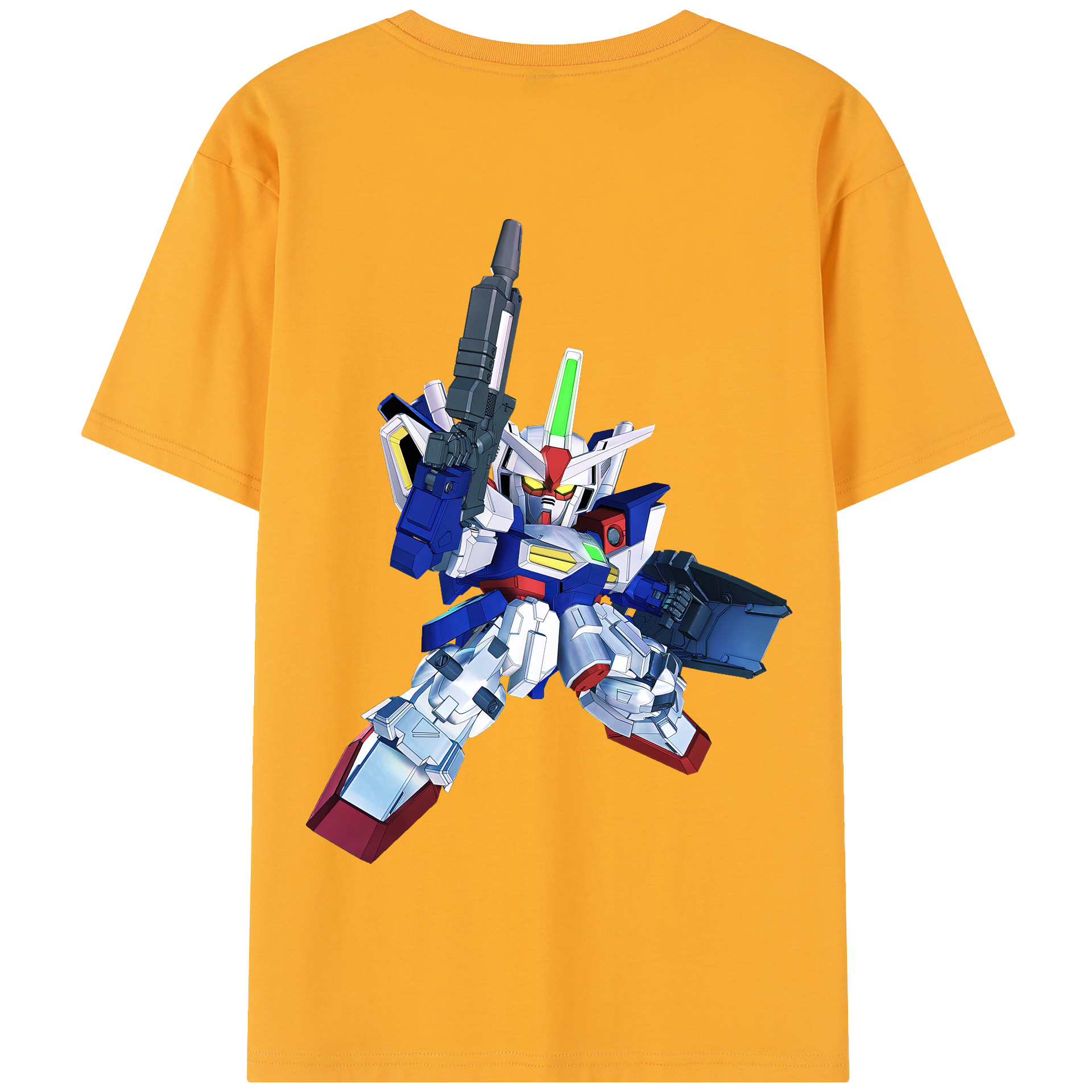 （画像用） 機動戦士ガンダム Mobile Suit Gundam 綿100％半袖Tシャツ（背面プリント）