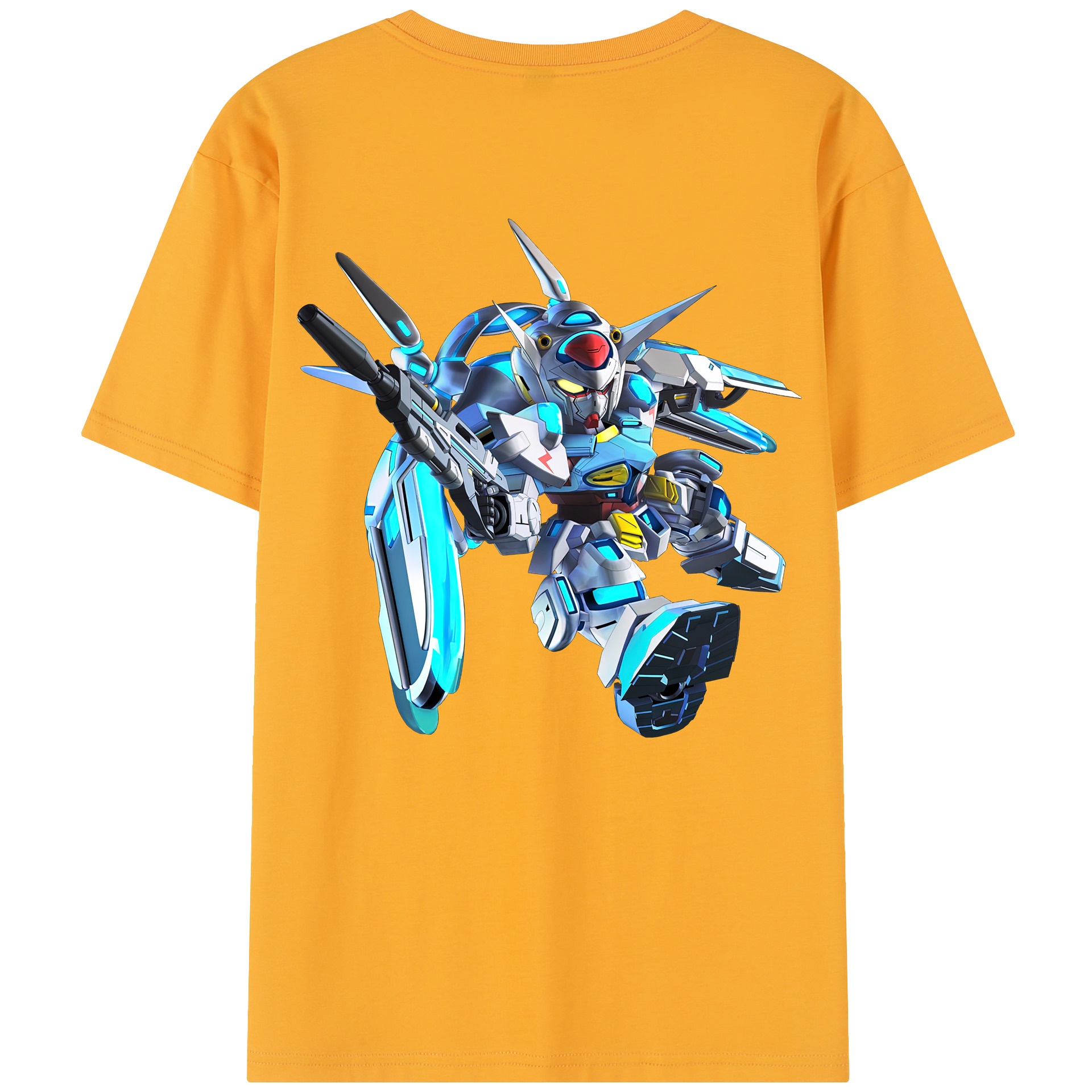 （画像用） 機動戦士ガンダム Mobile Suit Gundam 綿100％半袖Tシャツ（背面プリント）