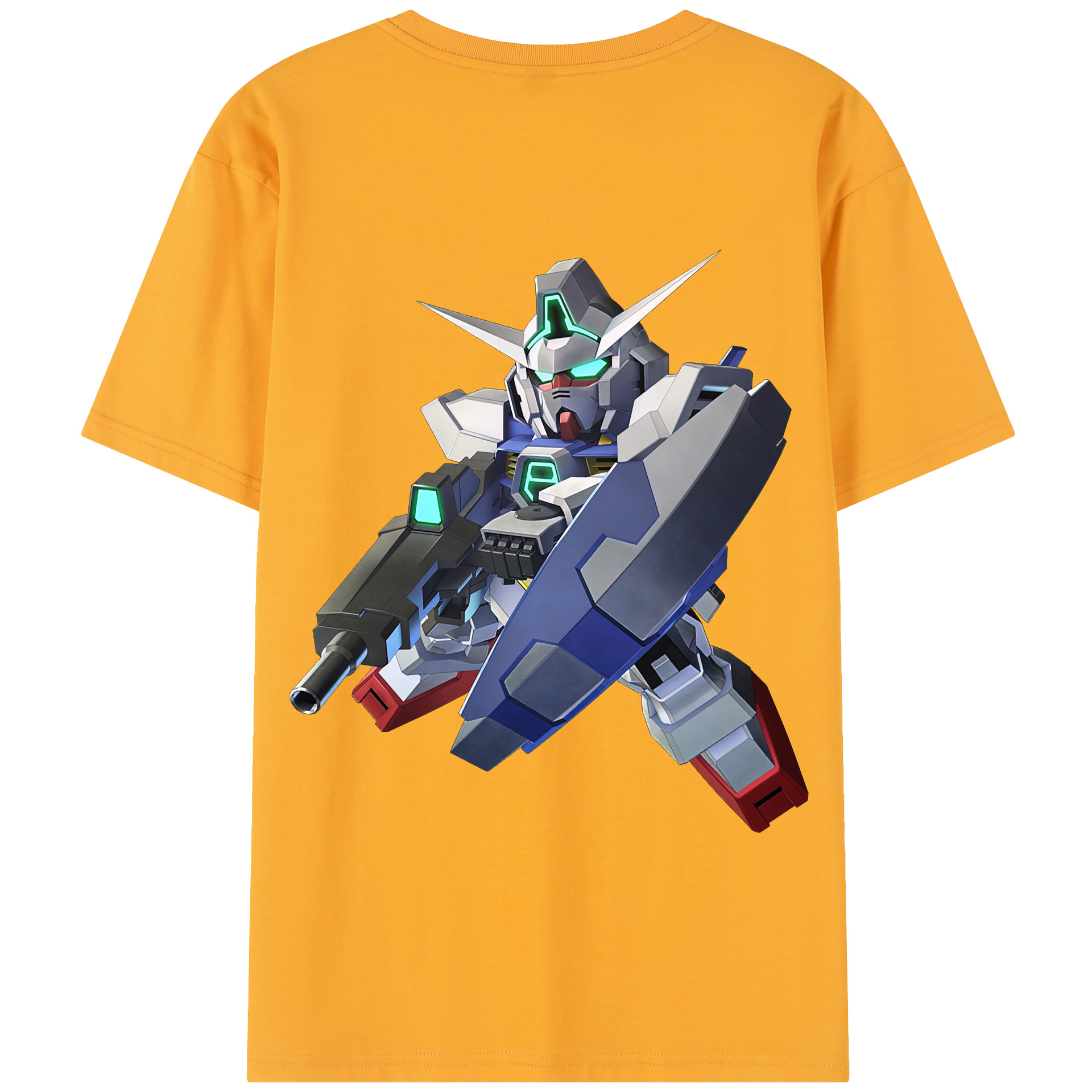（画像用） 機動戦士ガンダム Mobile Suit Gundam 綿100％半袖Tシャツ（背面プリント）