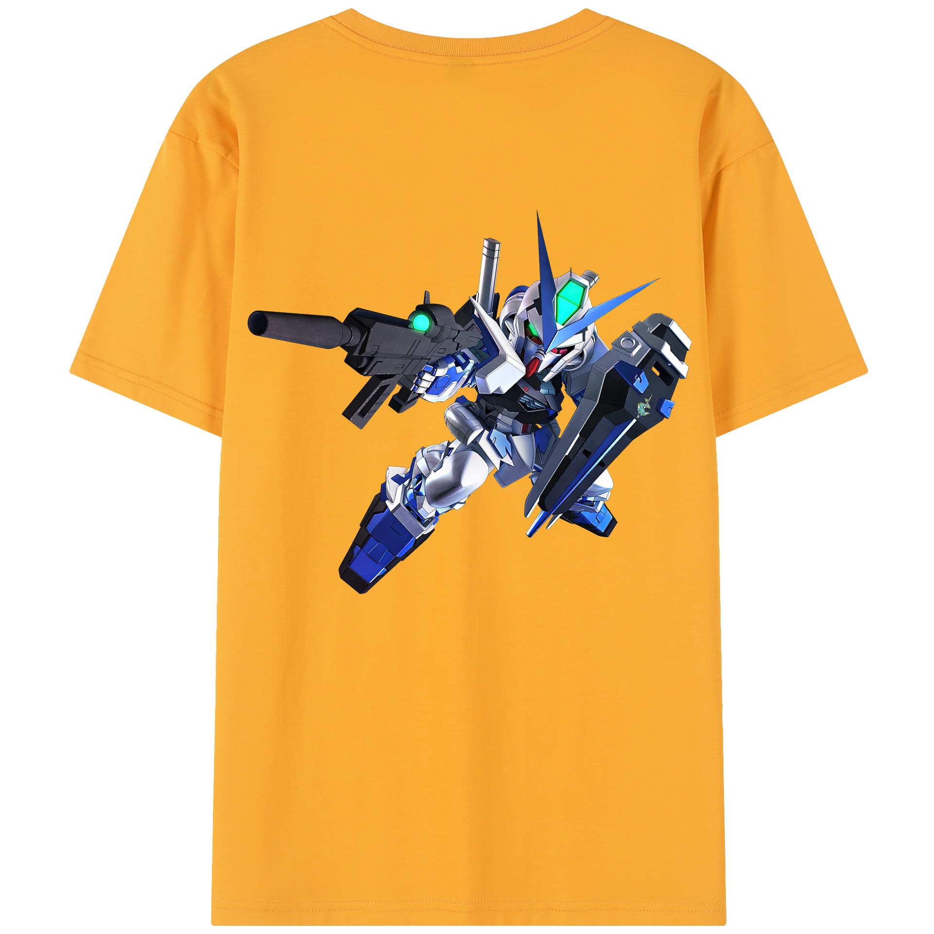 （画像用） 機動戦士ガンダム Mobile Suit Gundam 綿100％半袖Tシャツ（背面プリント）