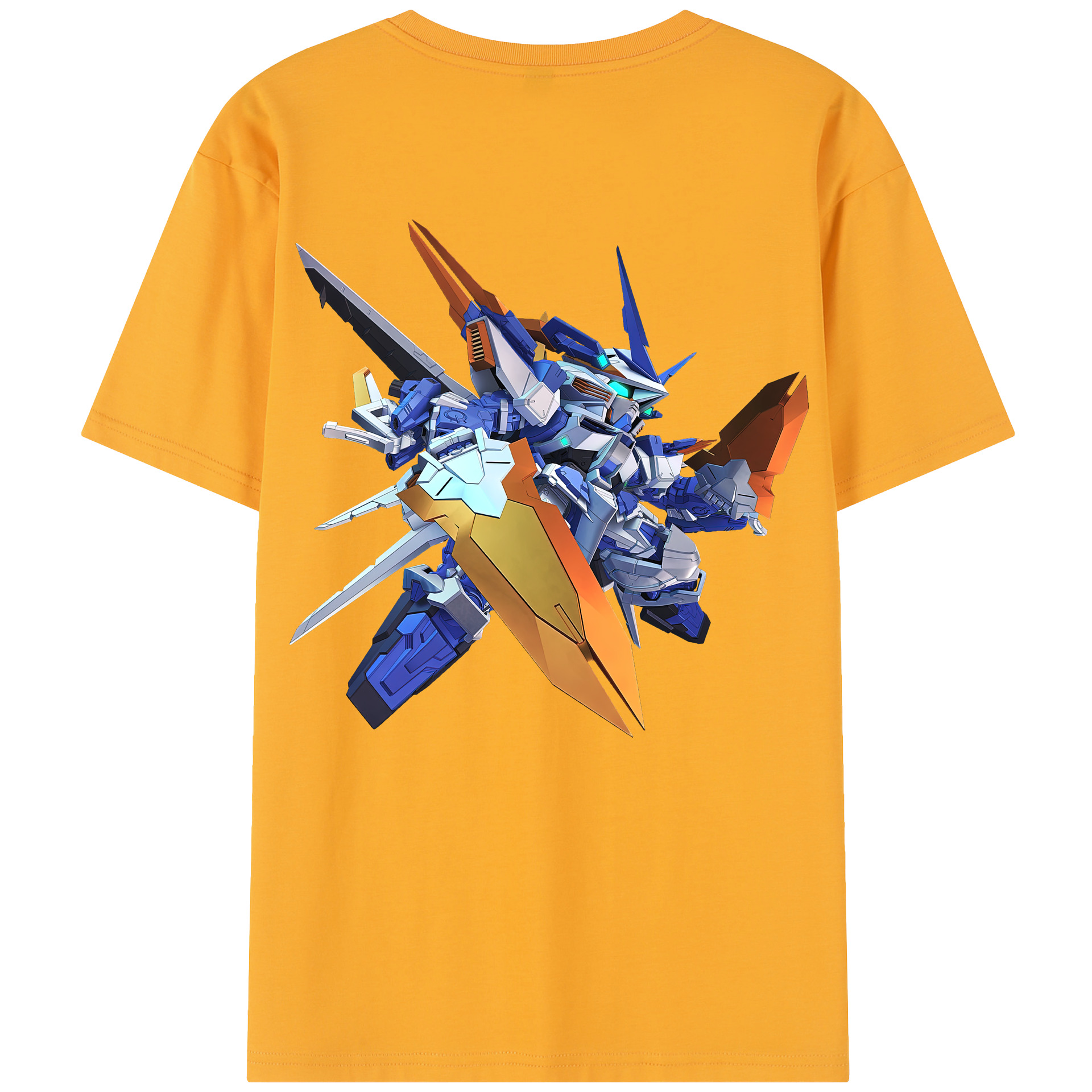 （画像用） 機動戦士ガンダム Mobile Suit Gundam 綿100％半袖Tシャツ（背面プリント）