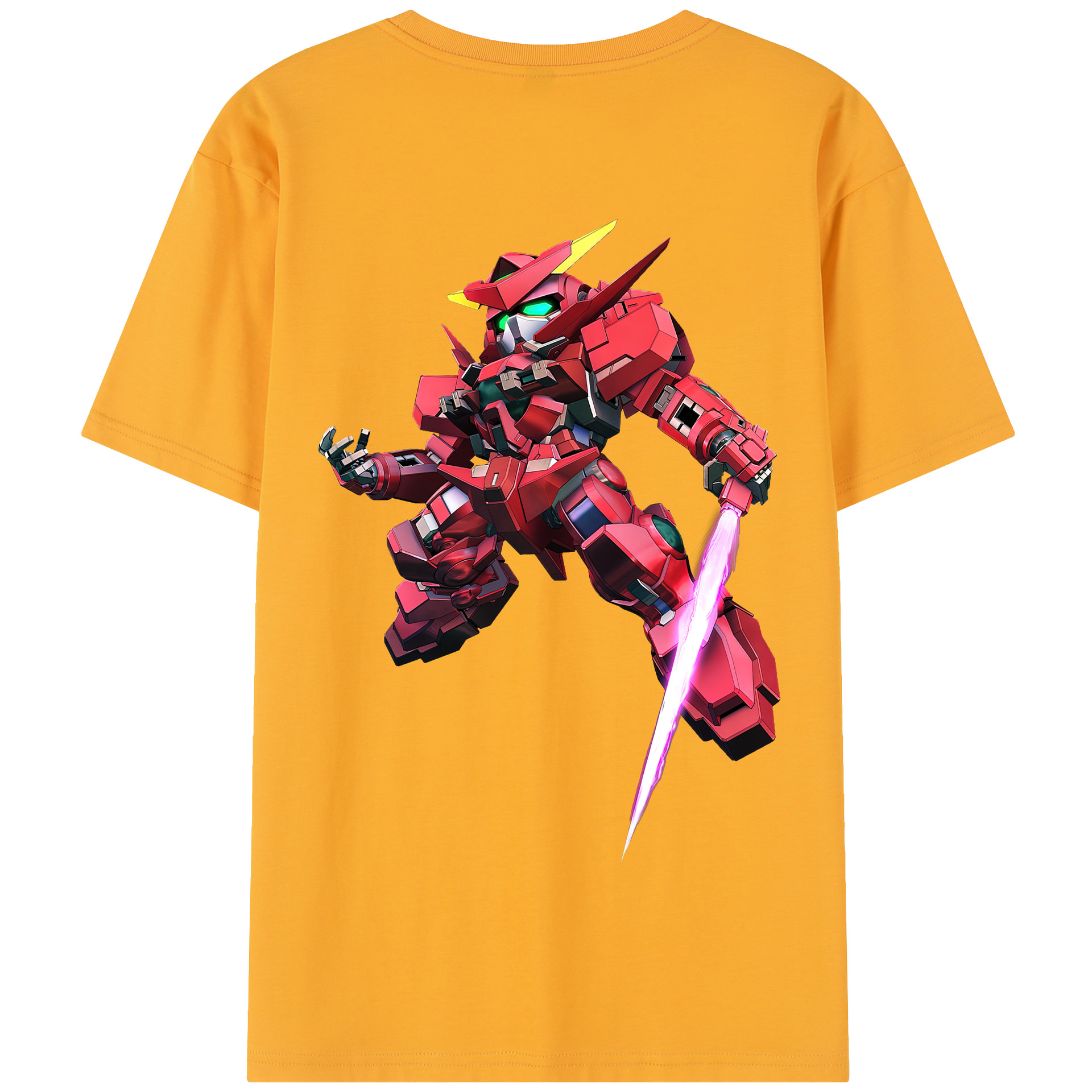 （画像用） 機動戦士ガンダム Mobile Suit Gundam 綿100％半袖Tシャツ（背面プリント）