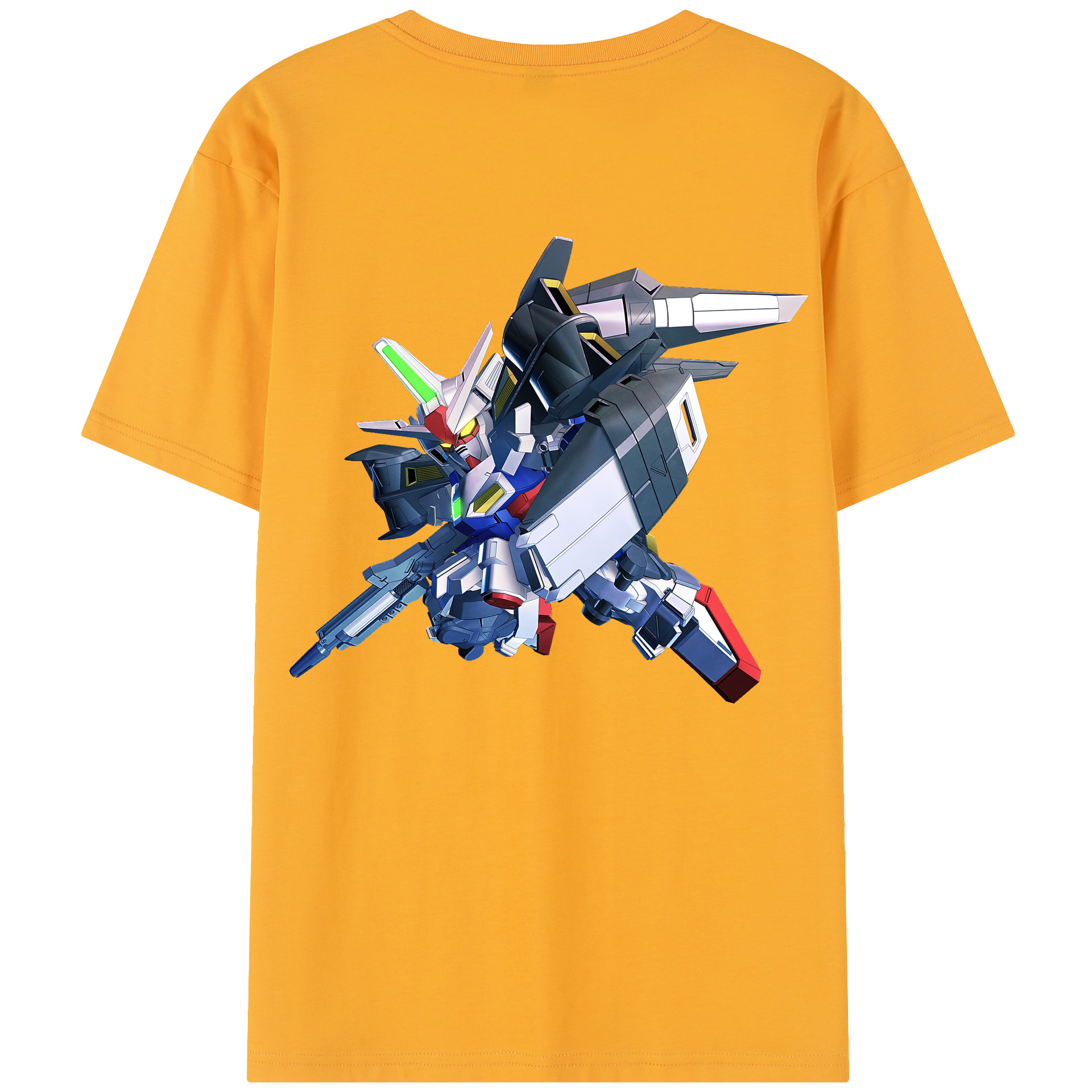 （画像用） 機動戦士ガンダム Mobile Suit Gundam 綿100％半袖Tシャツ（背面プリント）