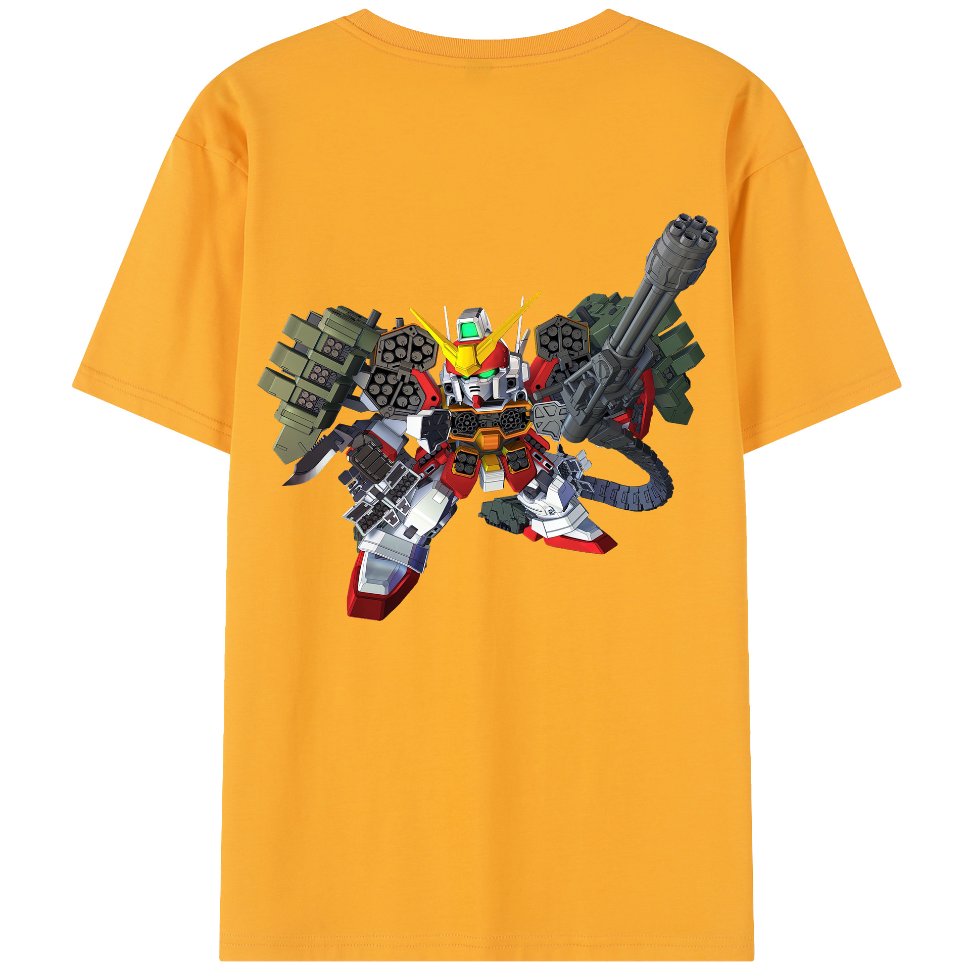 （画像用） 機動戦士ガンダム Mobile Suit Gundam 綿100％半袖Tシャツ（背面プリント）