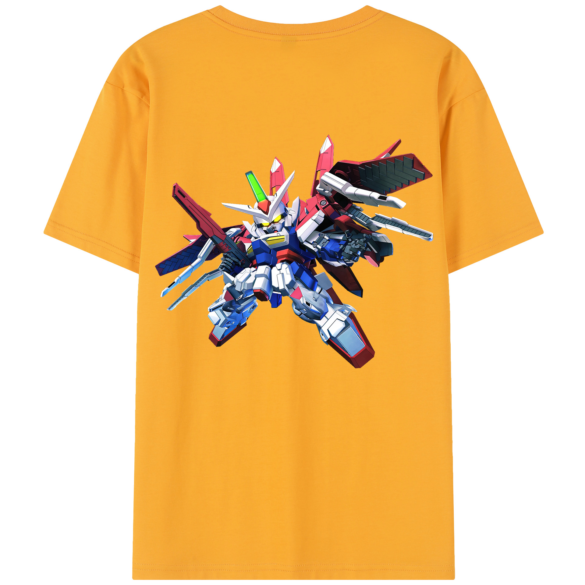 （画像用） 機動戦士ガンダム Mobile Suit Gundam 綿100％半袖Tシャツ（背面プリント）