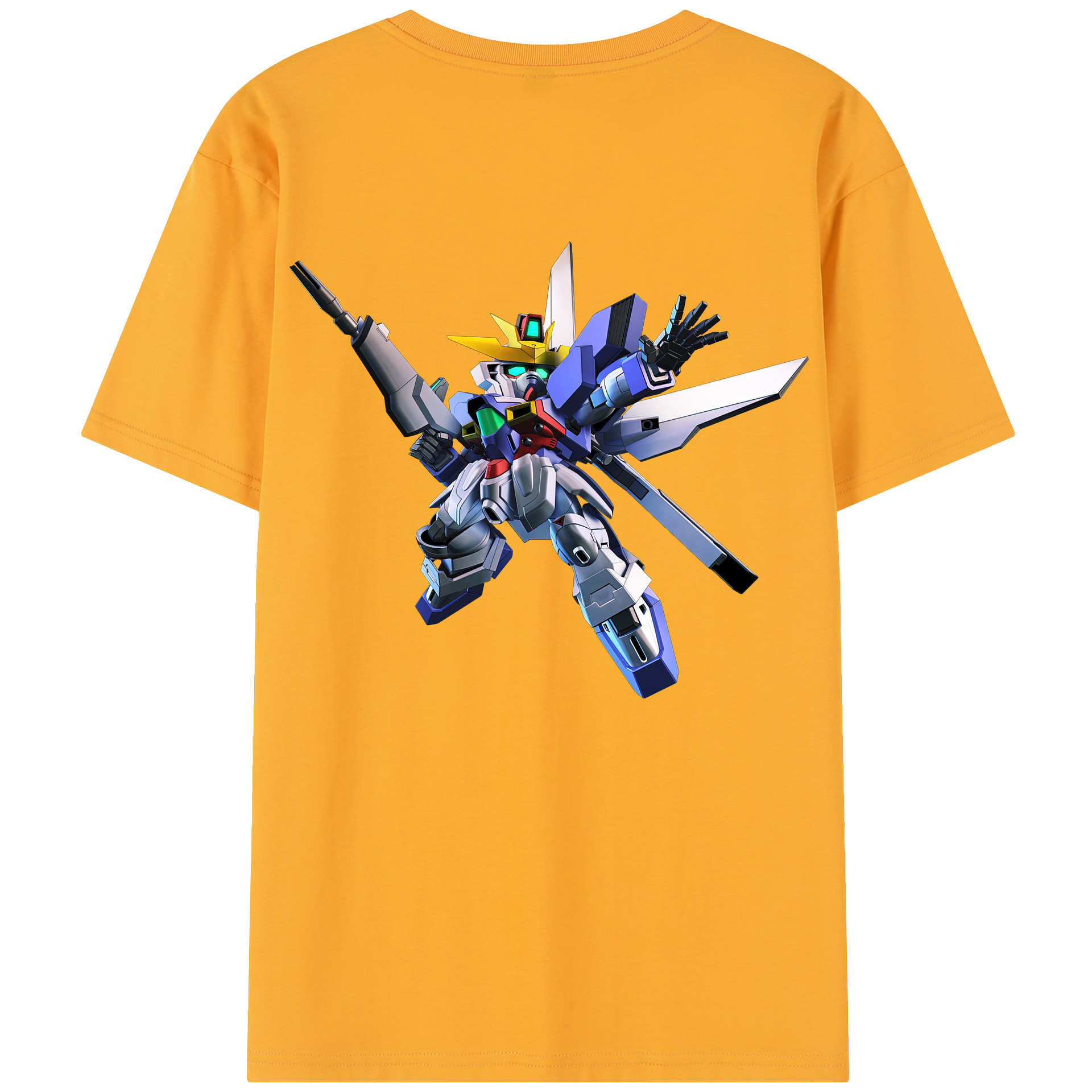 （画像用） 機動戦士ガンダム Mobile Suit Gundam 綿100％半袖Tシャツ（背面プリント）