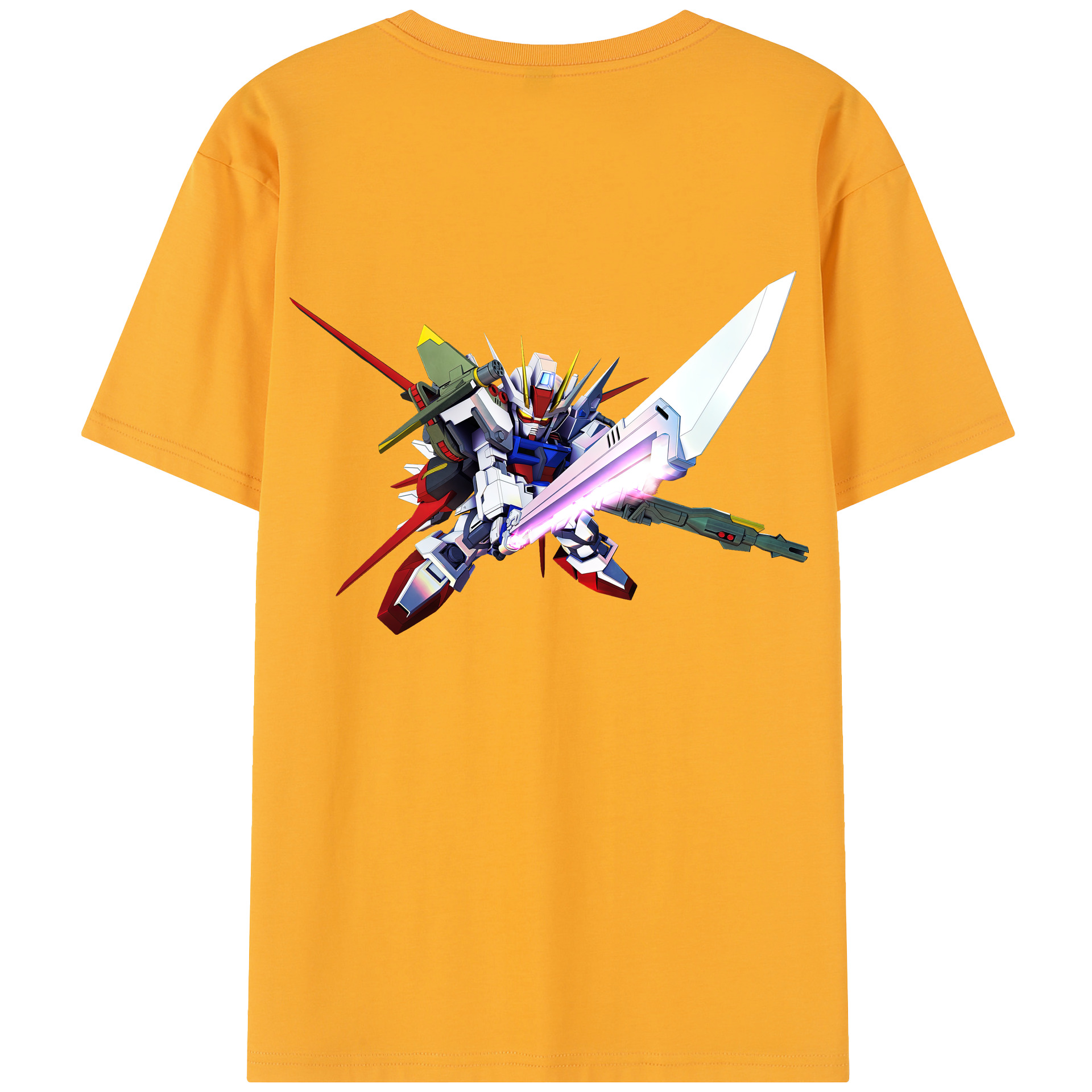 （画像用） 機動戦士ガンダム Mobile Suit Gundam 綿100％半袖Tシャツ（背面プリント）
