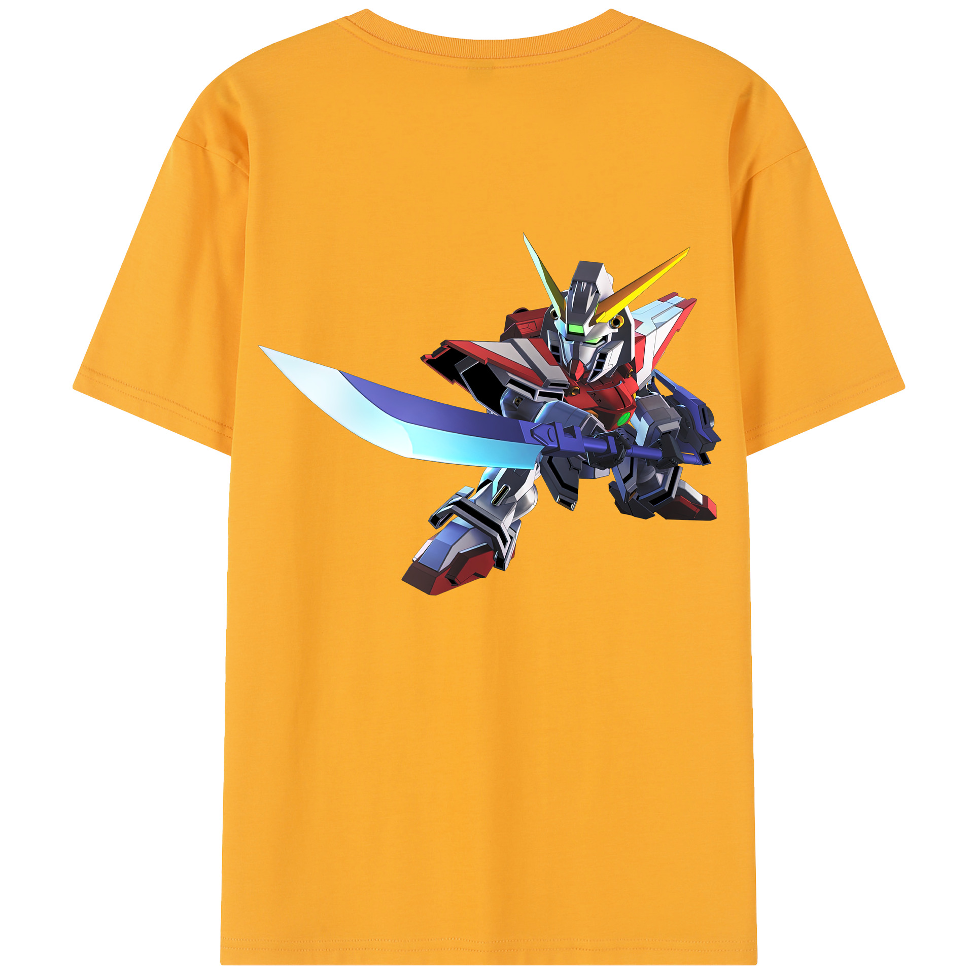 （画像用） 機動戦士ガンダム Mobile Suit Gundam 綿100％半袖Tシャツ（背面プリント）