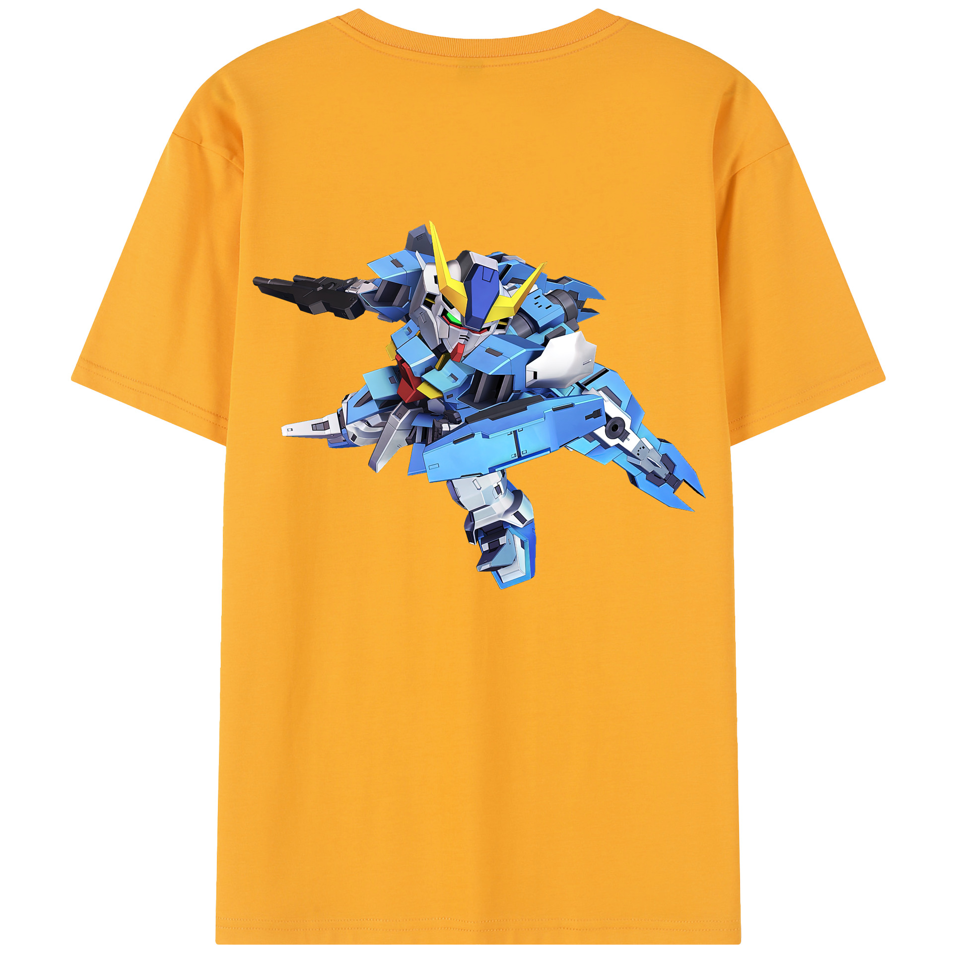 （画像用） 機動戦士ガンダム Mobile Suit Gundam 綿100％半袖Tシャツ（背面プリント）
