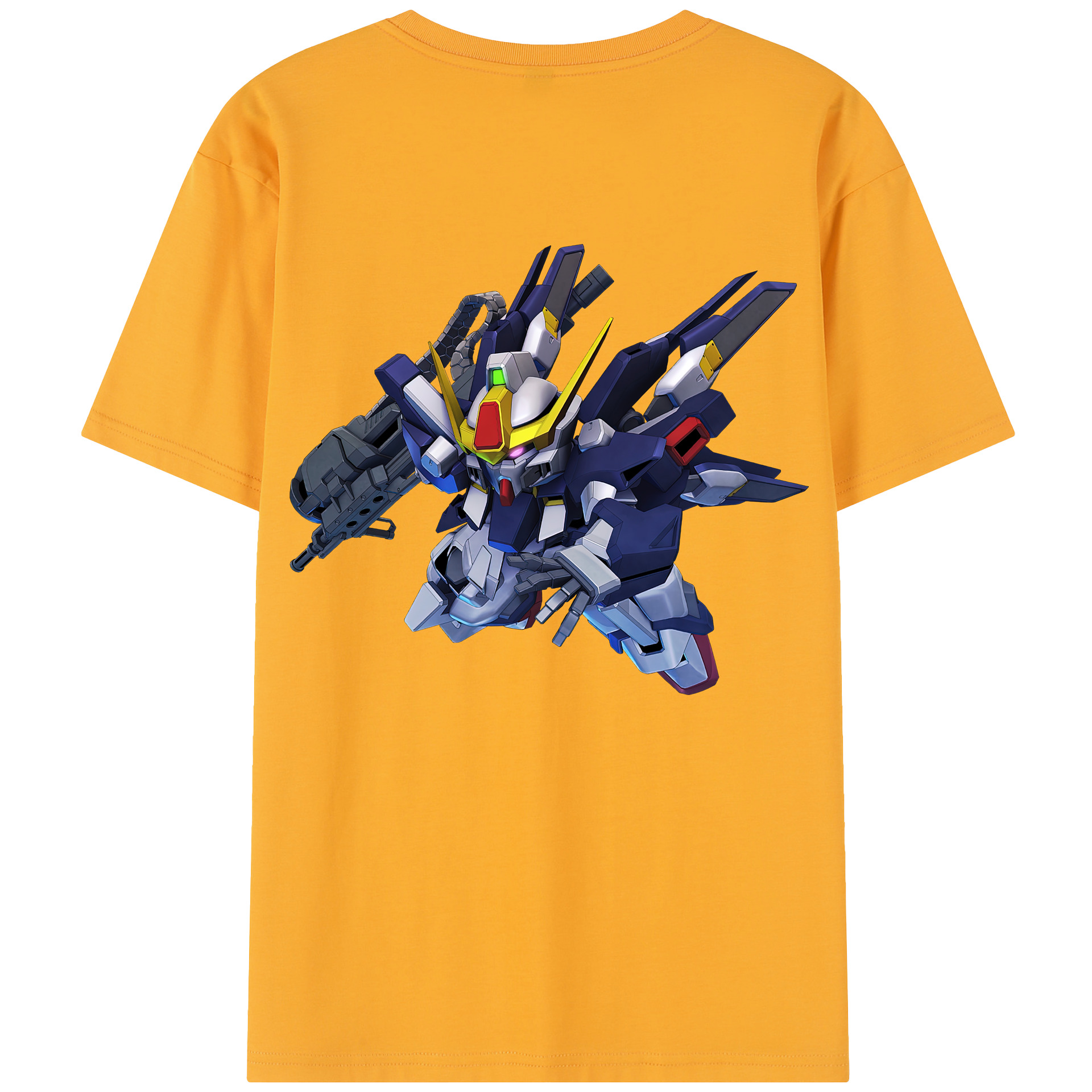 （画像用） 機動戦士ガンダム Mobile Suit Gundam 綿100％半袖Tシャツ（背面プリント）