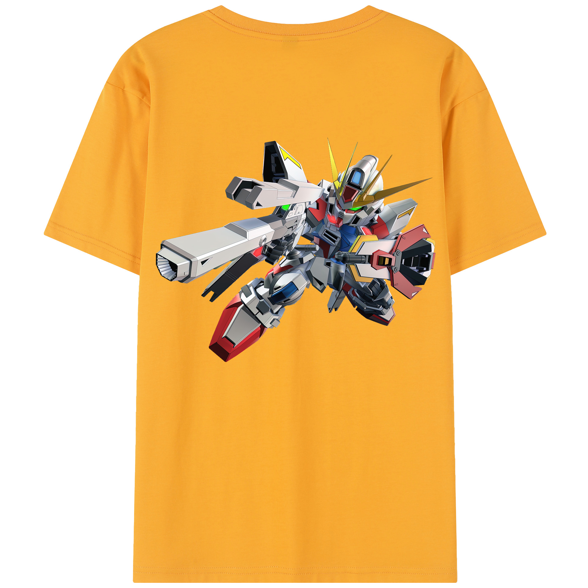 （画像用） 機動戦士ガンダム Mobile Suit Gundam 綿100％半袖Tシャツ（背面プリント）