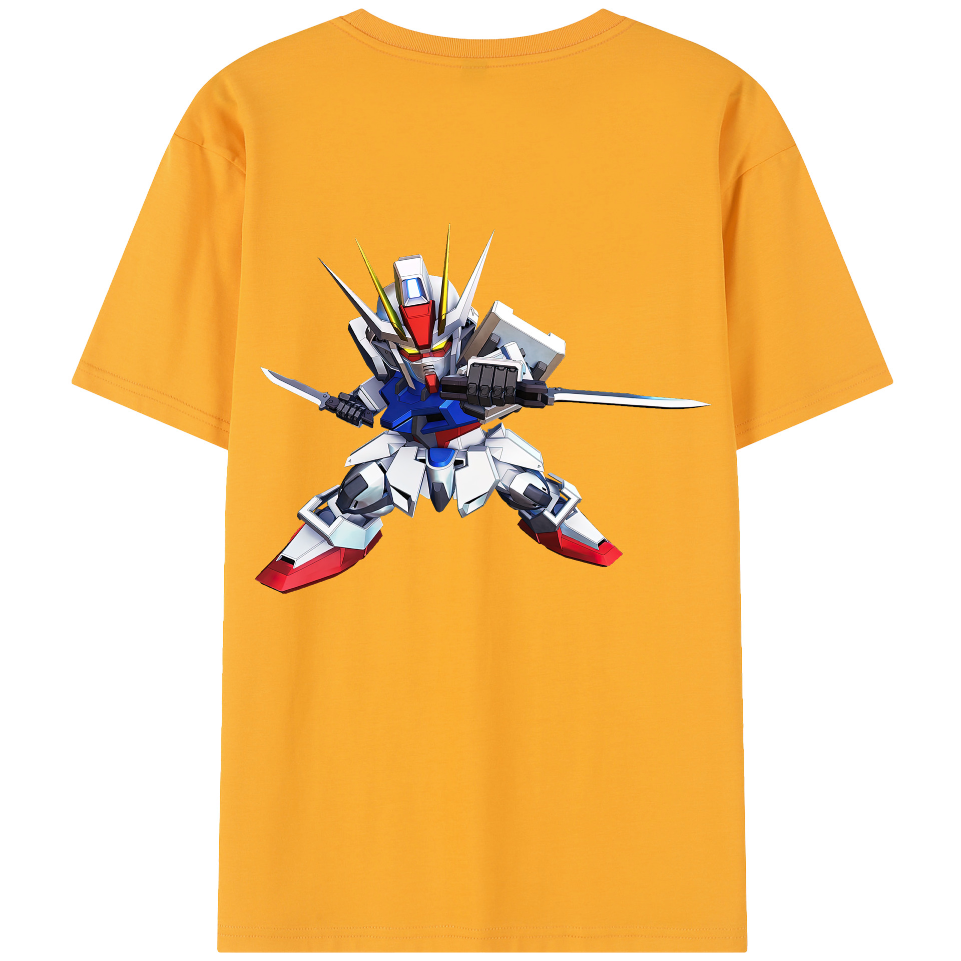 （画像用） 機動戦士ガンダム Mobile Suit Gundam 綿100％半袖Tシャツ（背面プリント）