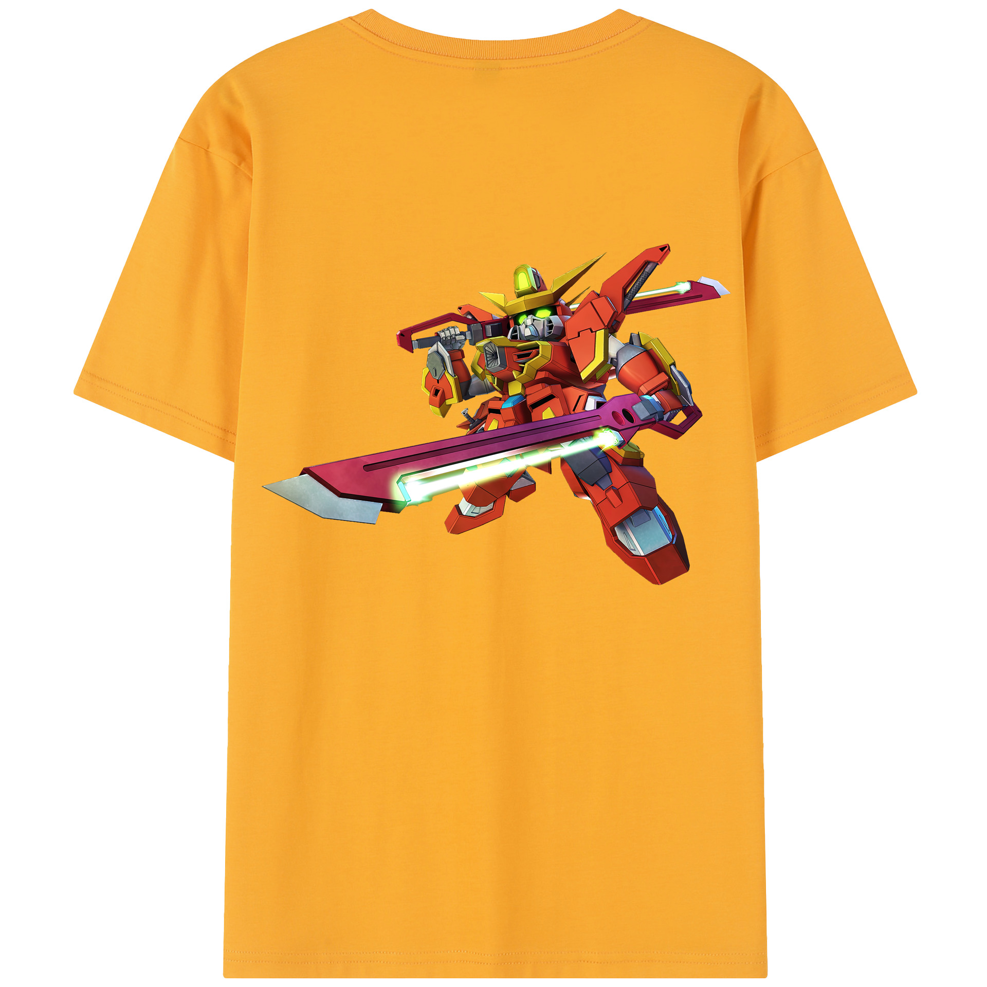 （画像用） 機動戦士ガンダム Mobile Suit Gundam 綿100％半袖Tシャツ（背面プリント）