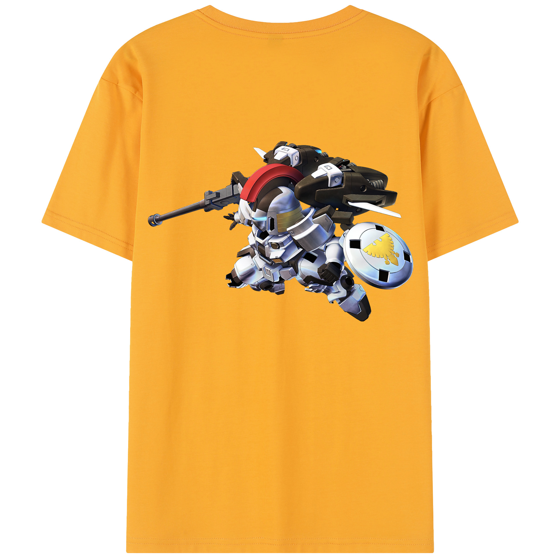 （画像用） 機動戦士ガンダム Mobile Suit Gundam 綿100％半袖Tシャツ（背面プリント）