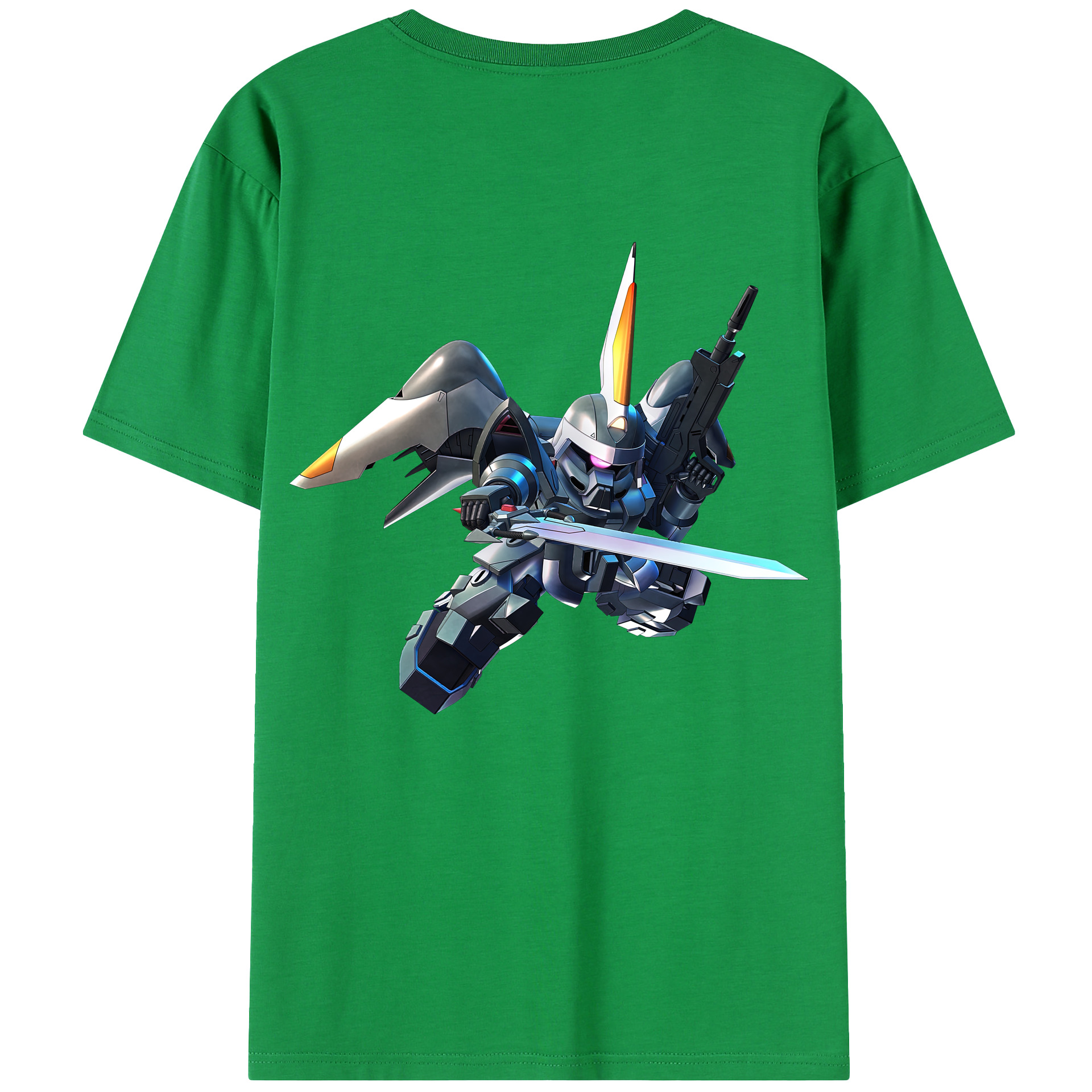 （画像用） 機動戦士ガンダム Mobile Suit Gundam 綿100％半袖Tシャツ（背面プリント）
