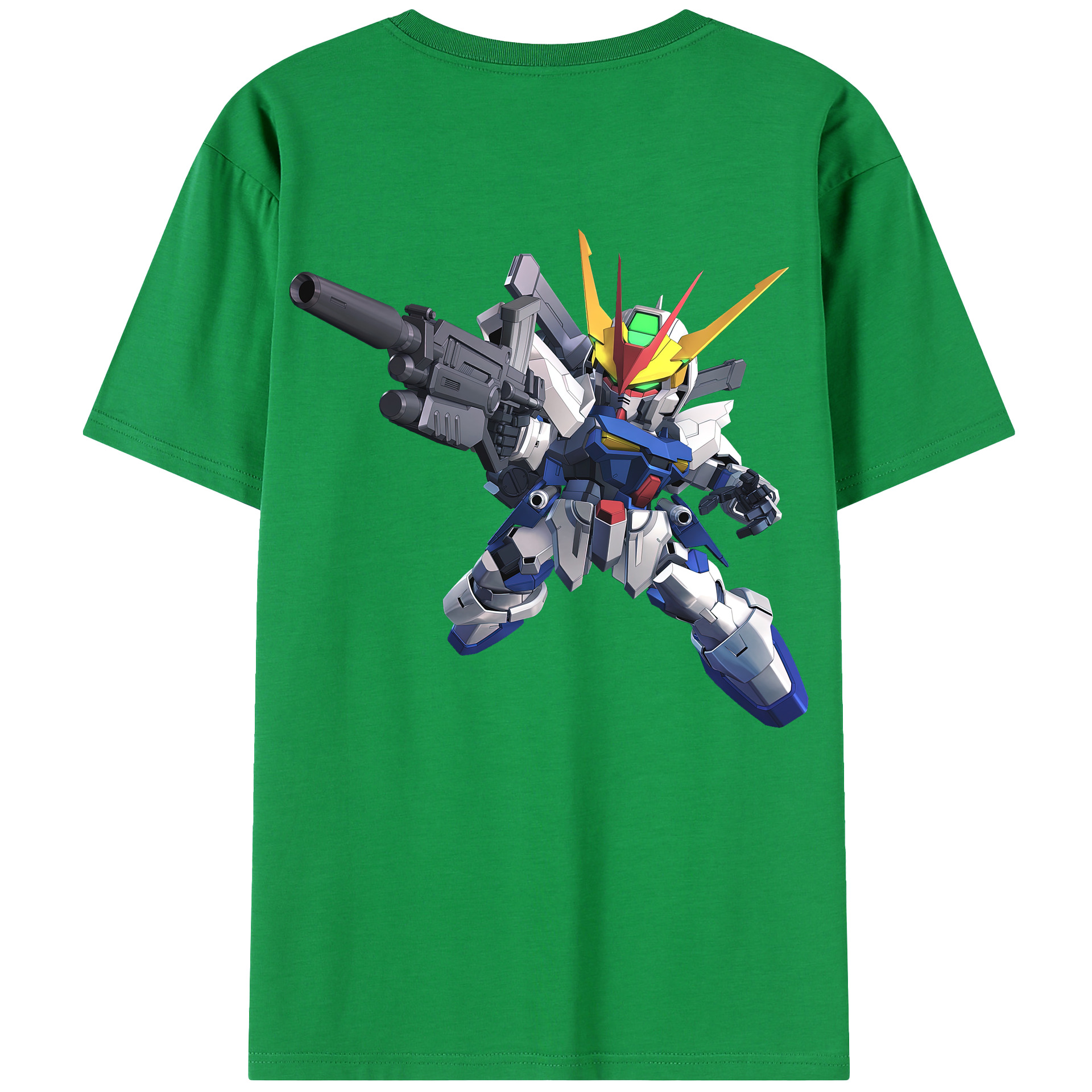 （画像用） 機動戦士ガンダム Mobile Suit Gundam 綿100％半袖Tシャツ（背面プリント）