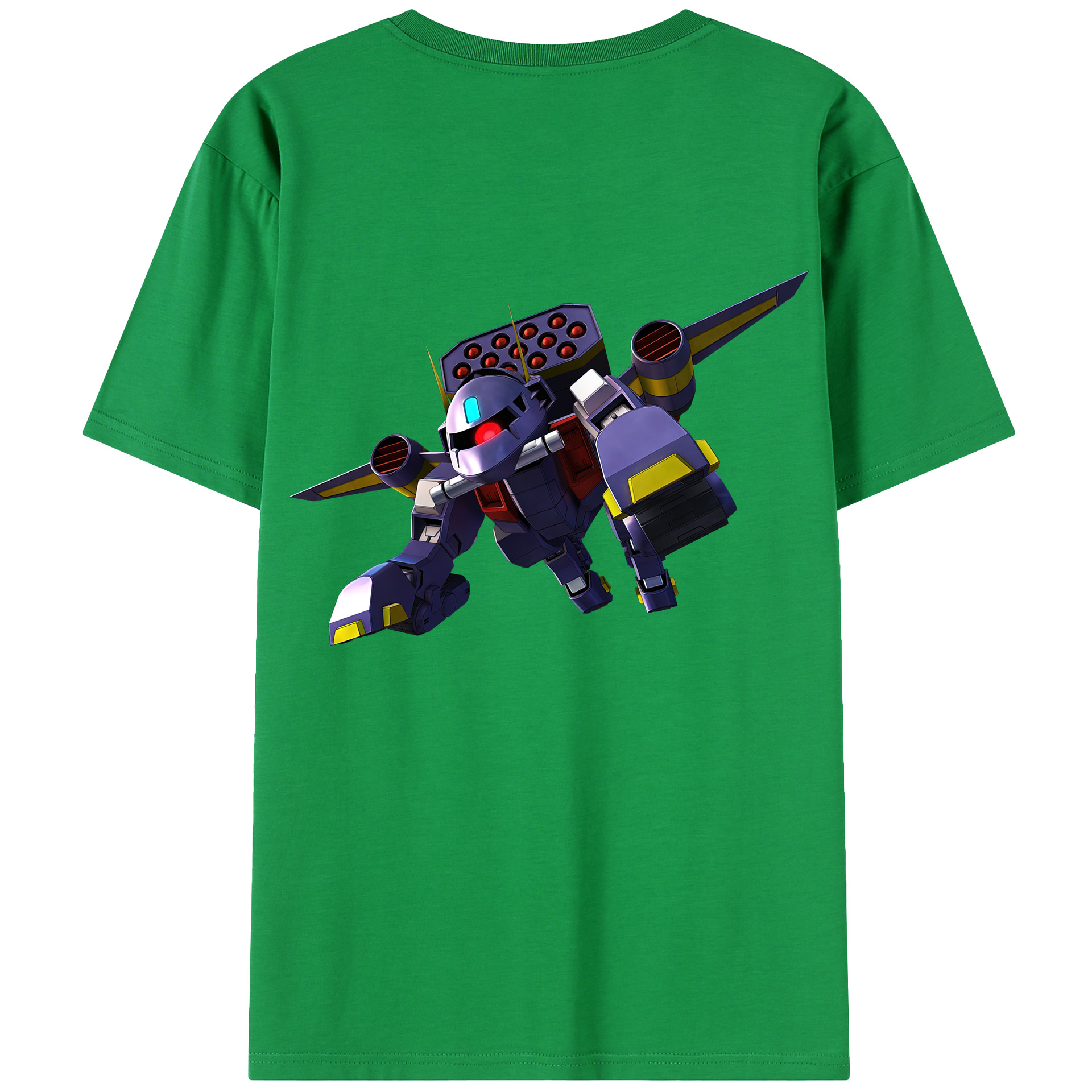 （画像用） 機動戦士ガンダム Mobile Suit Gundam 綿100％半袖Tシャツ（背面プリント）