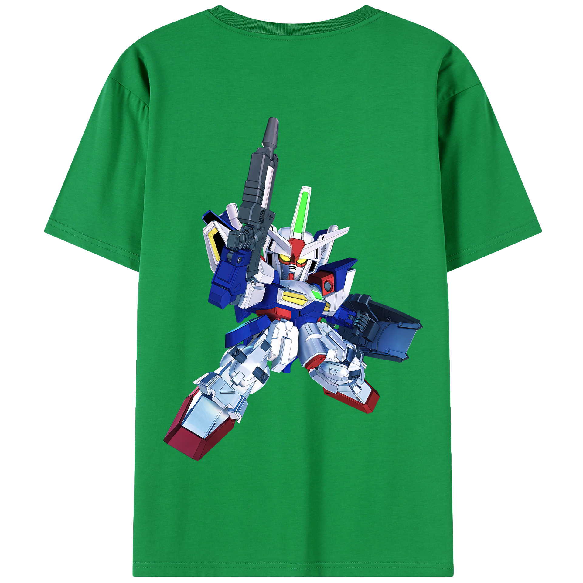 （画像用） 機動戦士ガンダム Mobile Suit Gundam 綿100％半袖Tシャツ（背面プリント）