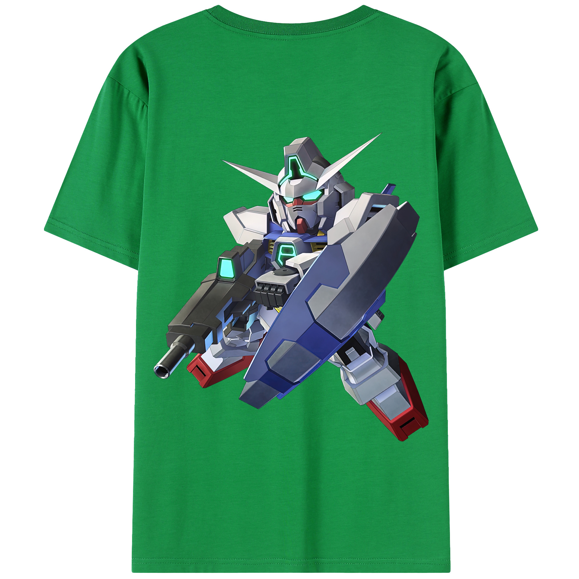 （画像用） 機動戦士ガンダム Mobile Suit Gundam 綿100％半袖Tシャツ（背面プリント）