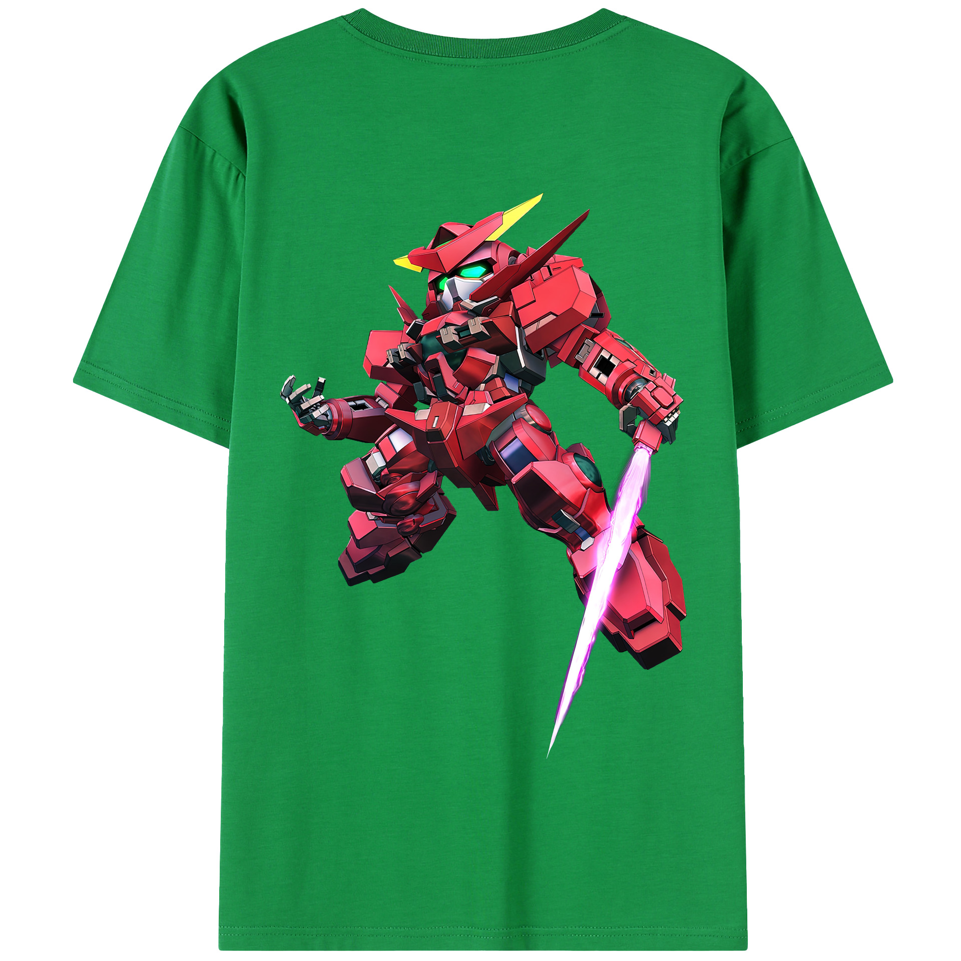 （画像用） 機動戦士ガンダム Mobile Suit Gundam 綿100％半袖Tシャツ（背面プリント）